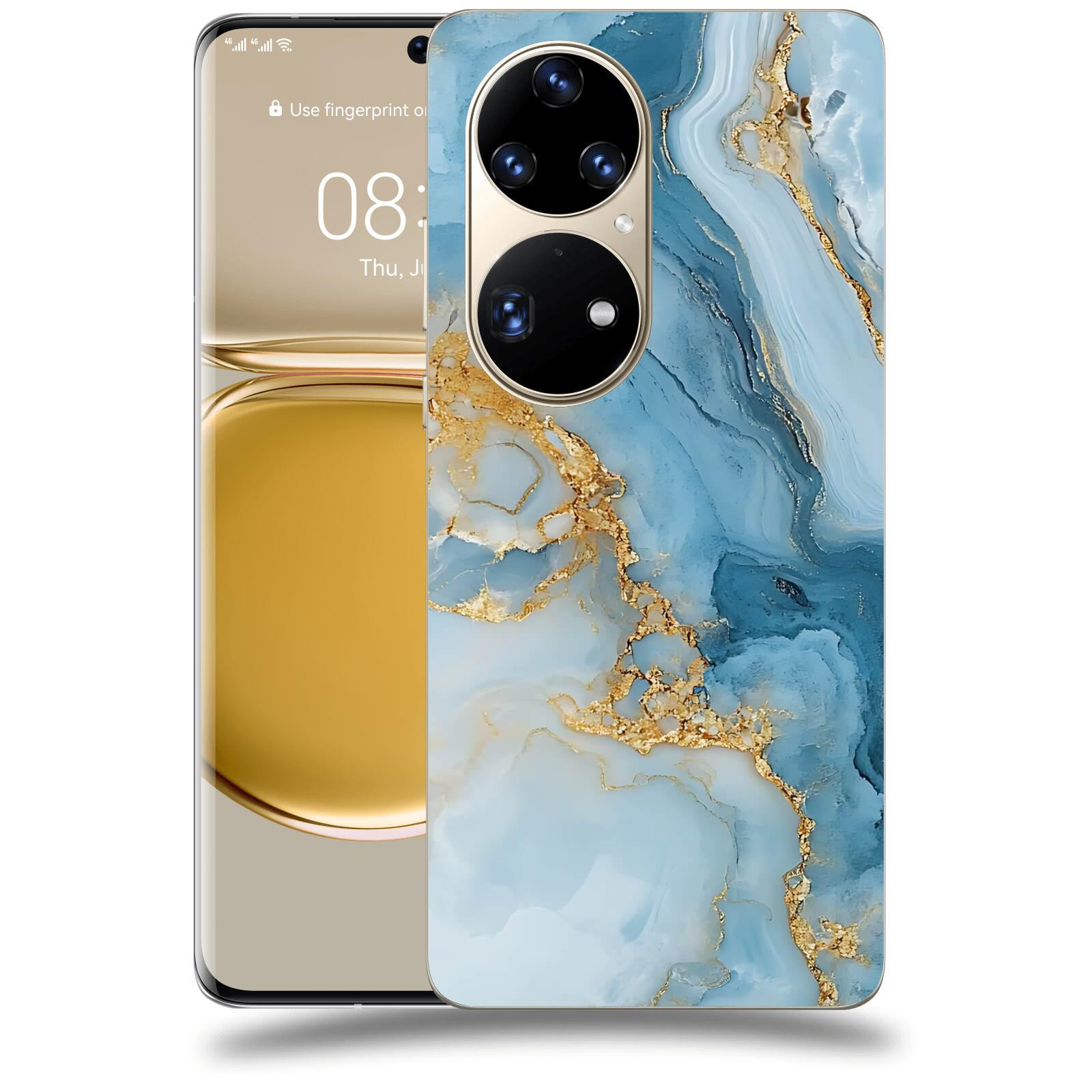 ACOVER Kryt na mobil Huawei P50 - Ice Marble II
