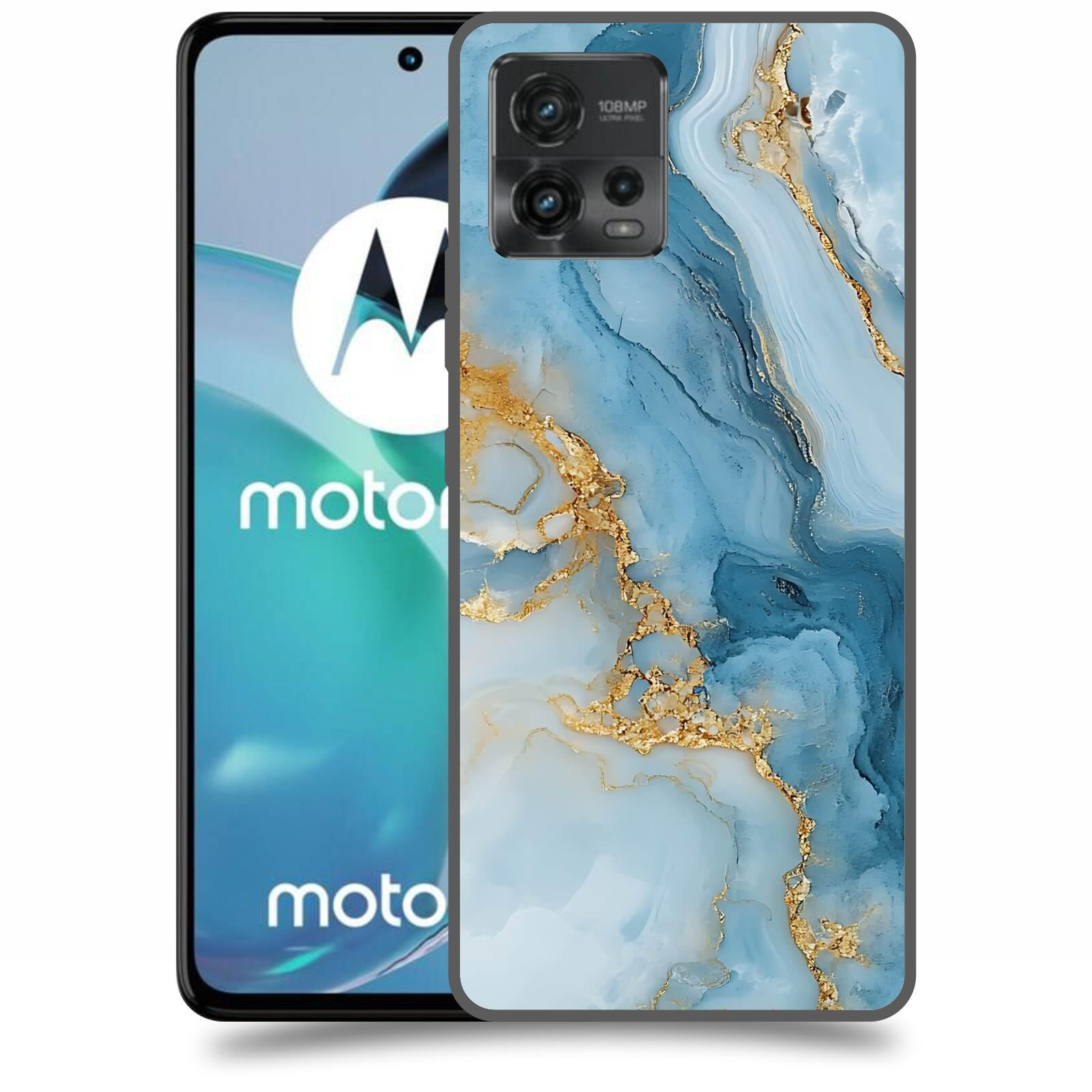 ACOVER Kryt na mobil Motorola Moto G72 - Ice Marble II