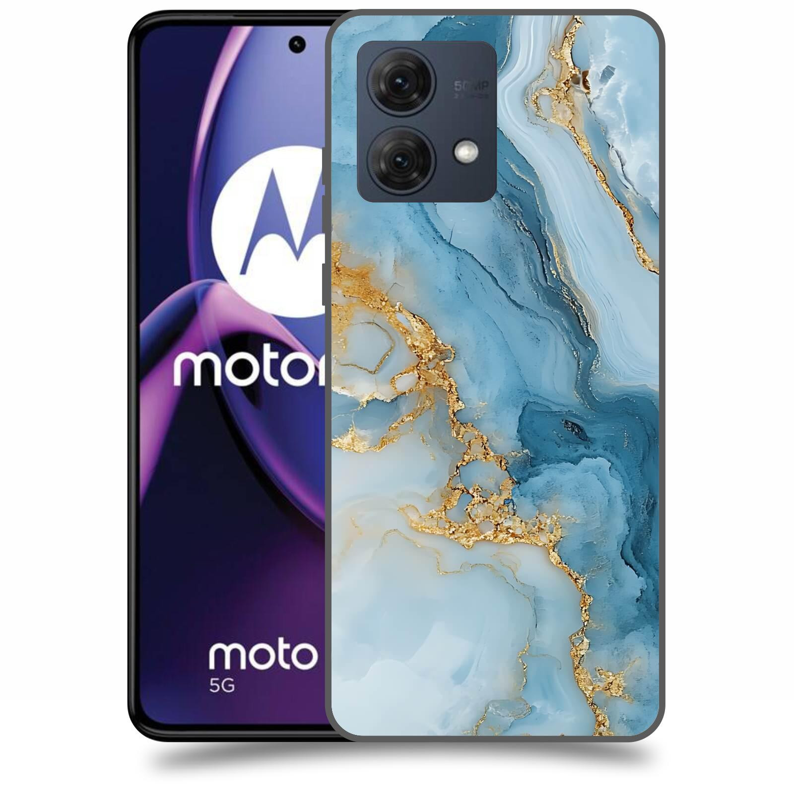 ACOVER Kryt na mobil Motorola Moto G84 5G - Ice Marble II