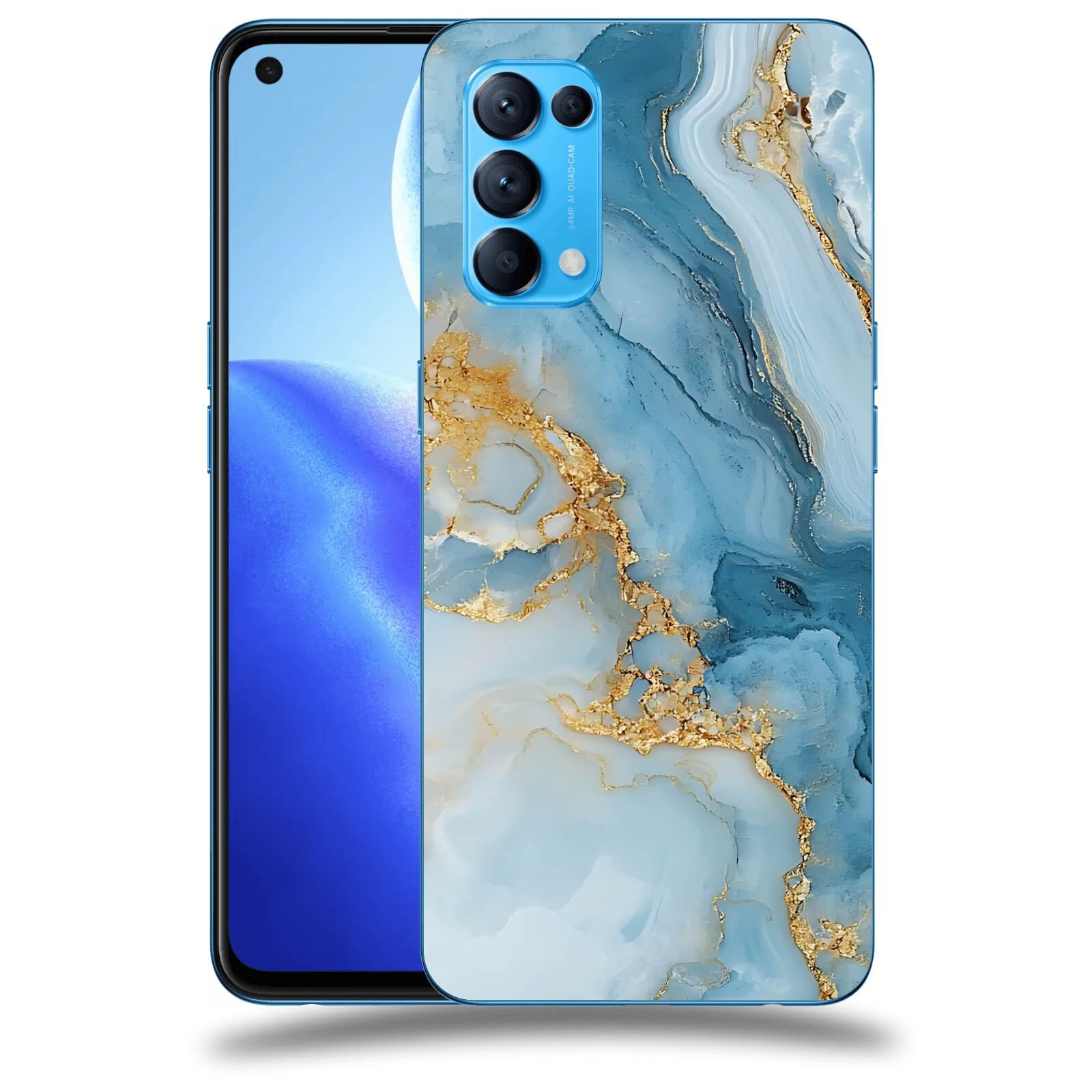 ACOVER Kryt na mobil OPPO Reno 5 5G - Ice Marble II