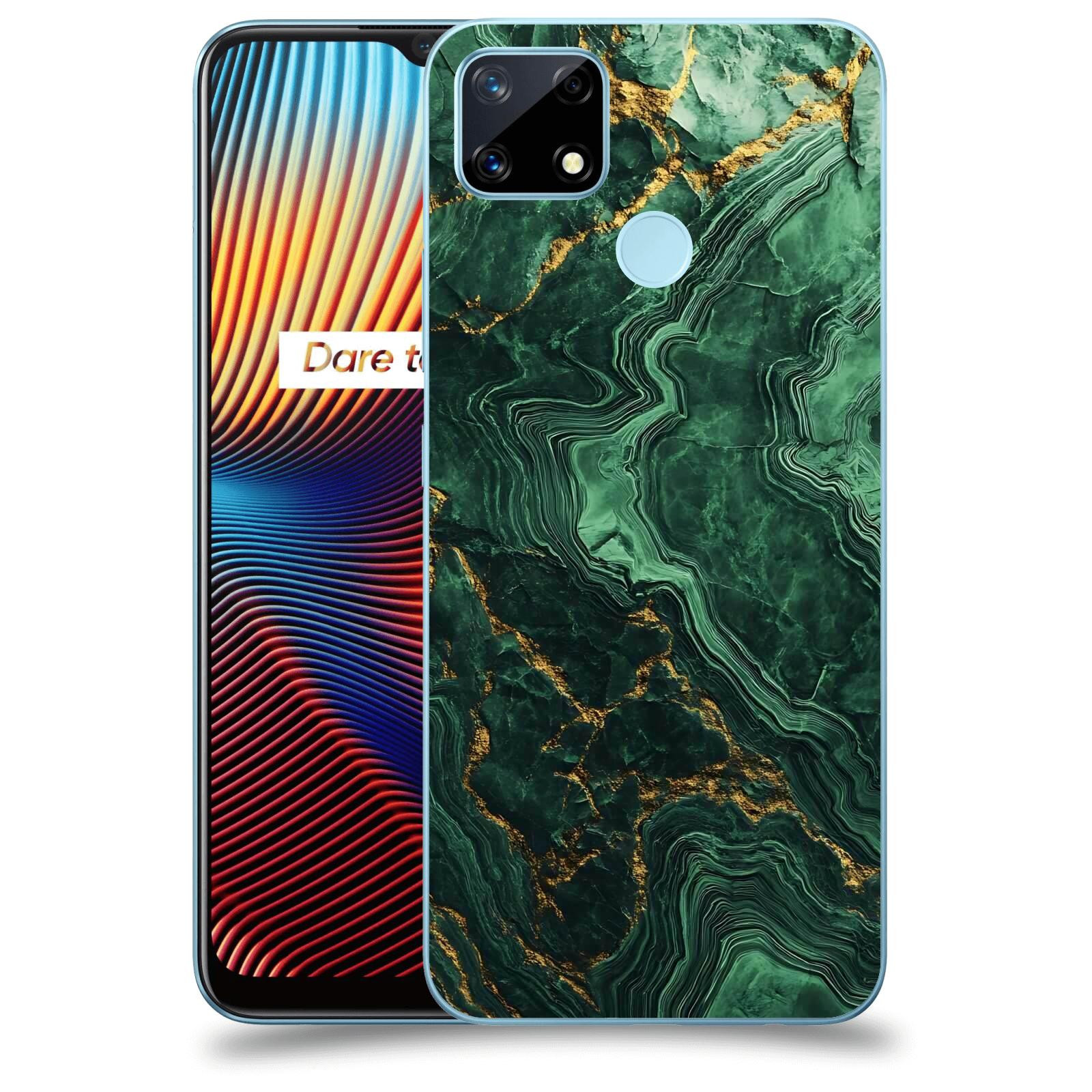 ACOVER Kryt na mobil Realme 7i - Golden Moss I