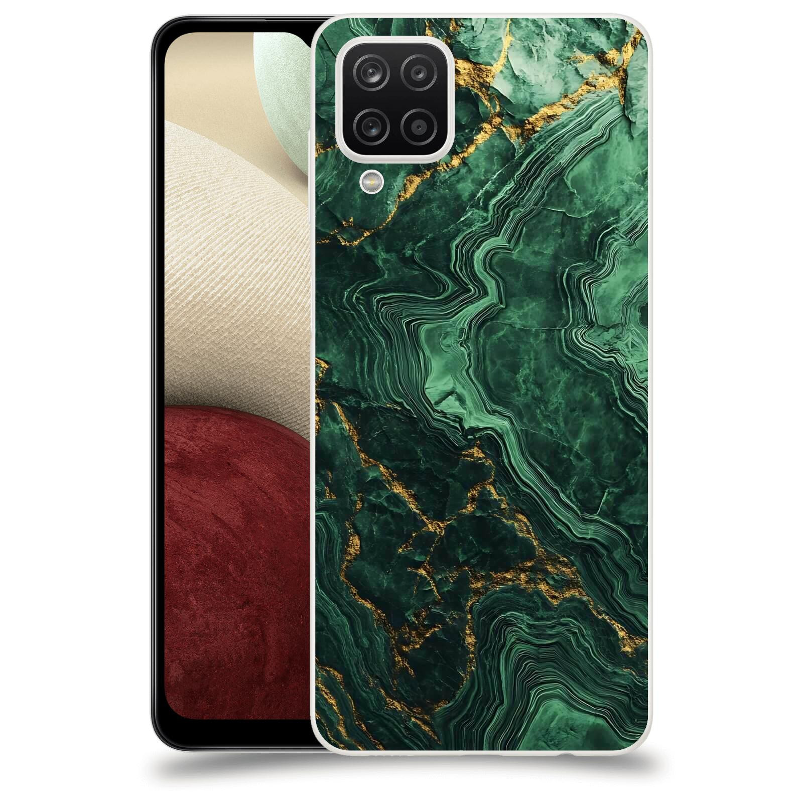 ACOVER Kryt na mobil Samsung Galaxy A12 A125F - Golden Moss I