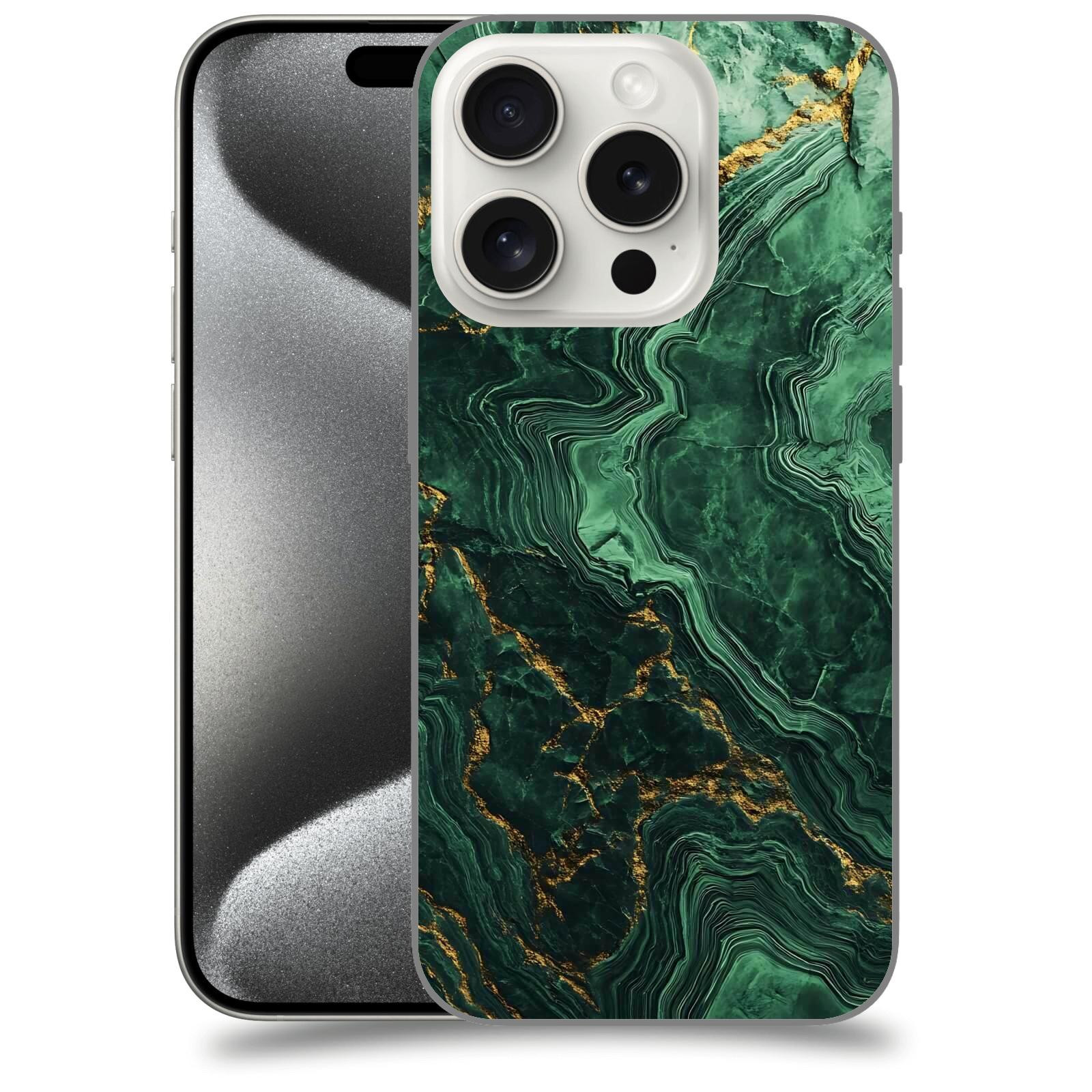 ACOVER Kryt na mobil Apple iPhone 15 pro - Golden Moss I