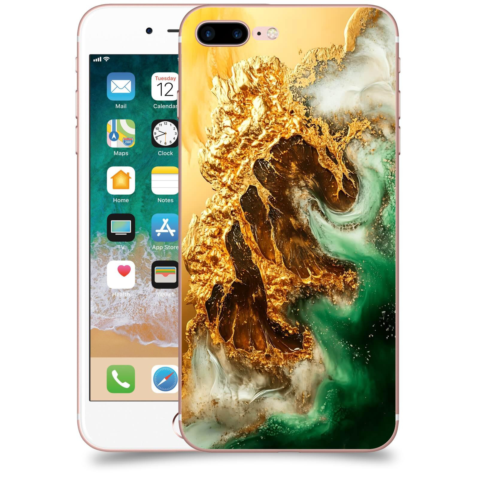 ACOVER Kryt na mobil Apple iPhone 7 Plus - Golden Moss II