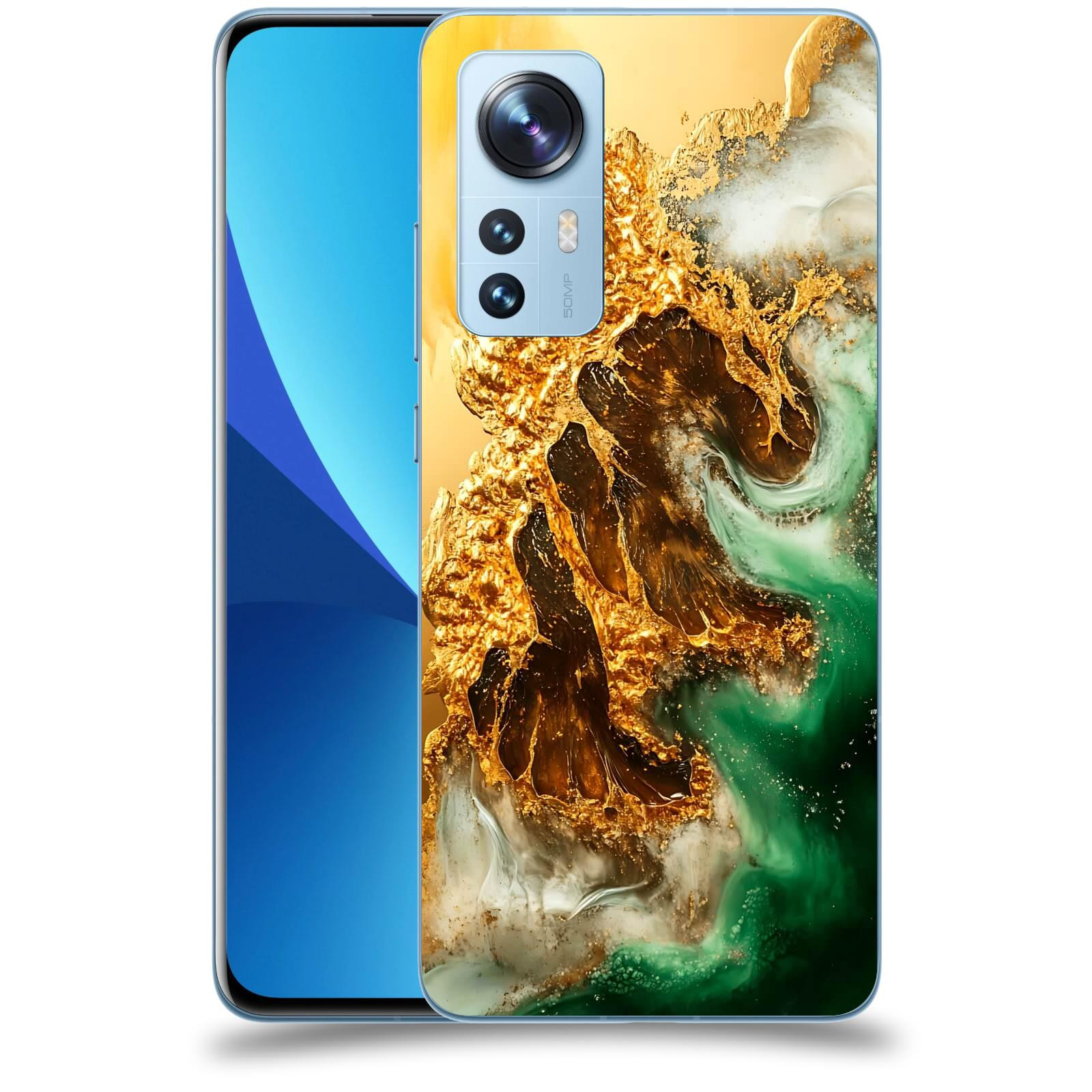 ACOVER Kryt na mobil Xiaomi 12X - Golden Moss II