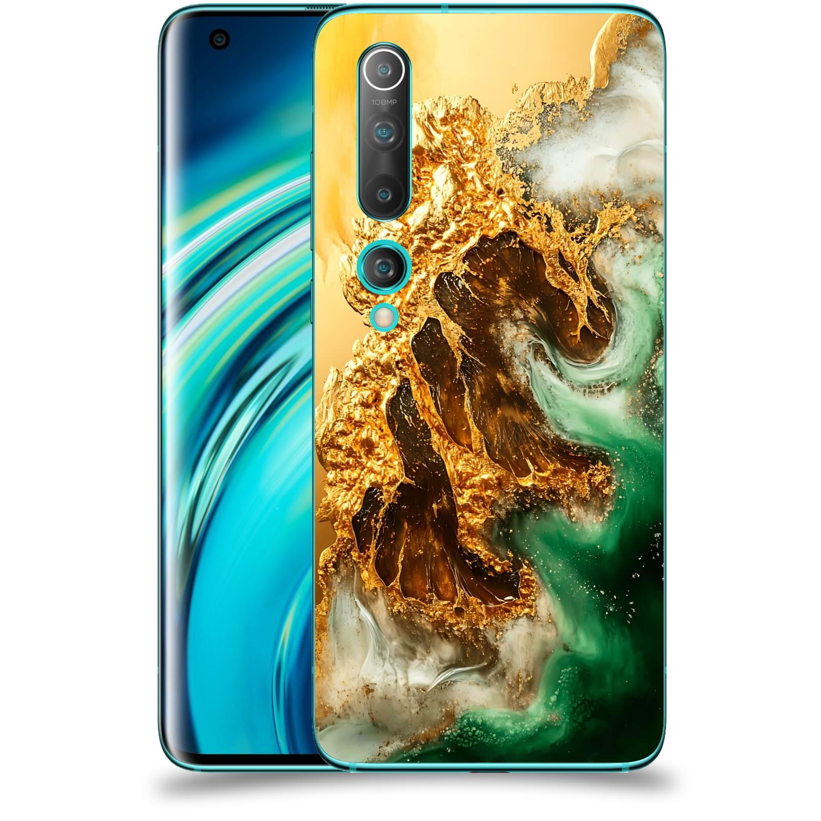 ACOVER Kryt na mobil Xiaomi Mi 10 - Golden Moss II