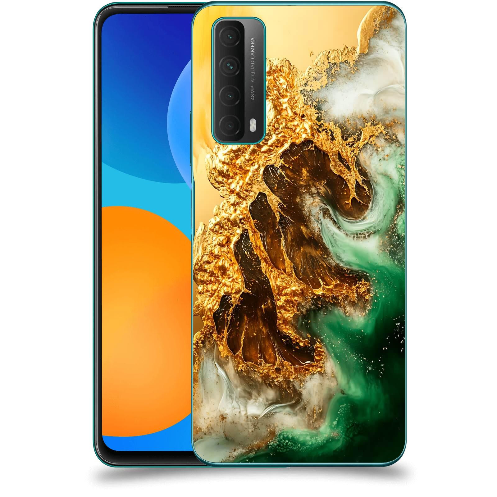 ACOVER Kryt na mobil Huawei P Smart 2021 - Golden Moss II