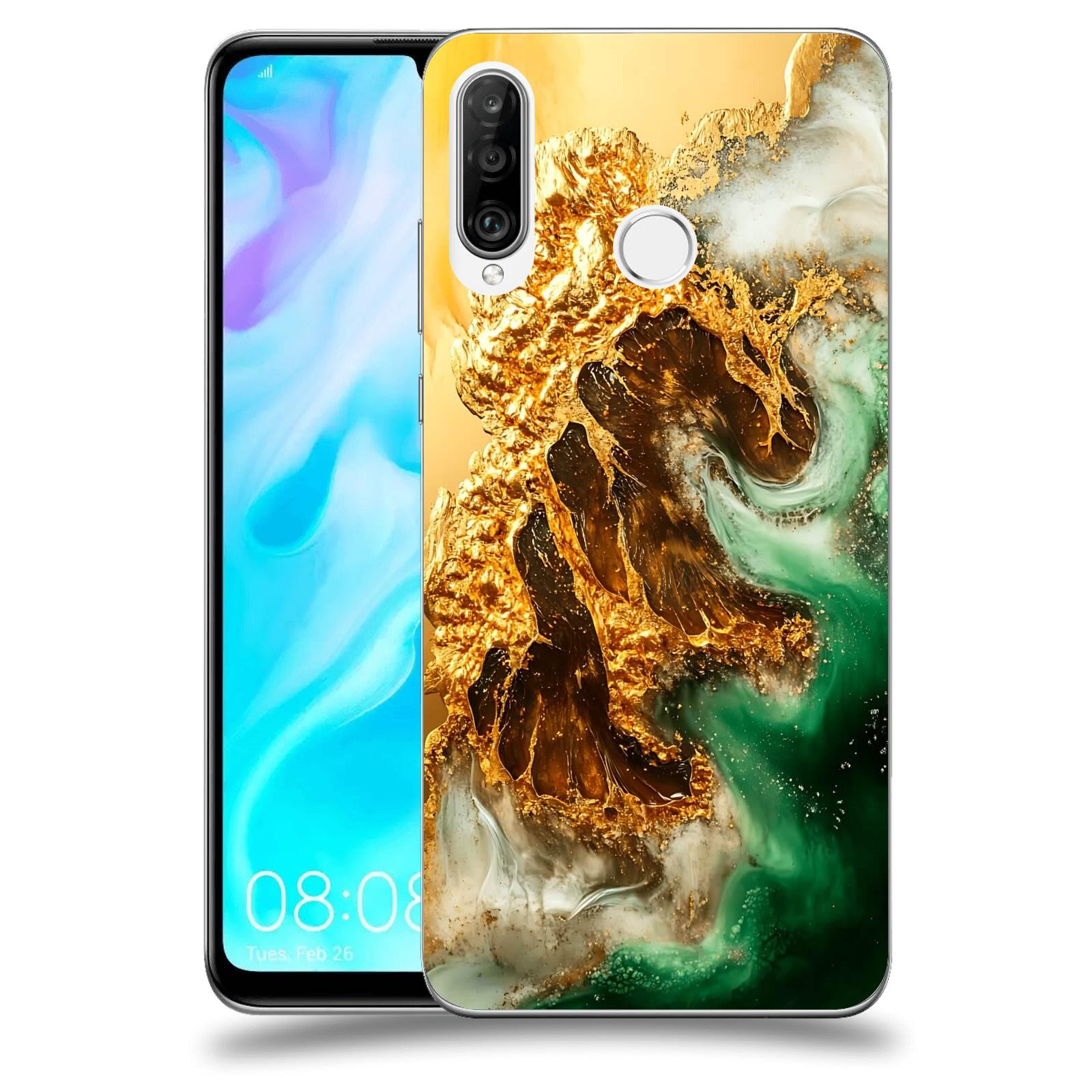 ACOVER Kryt na mobil Huawei P30 Lite - Golden Moss II