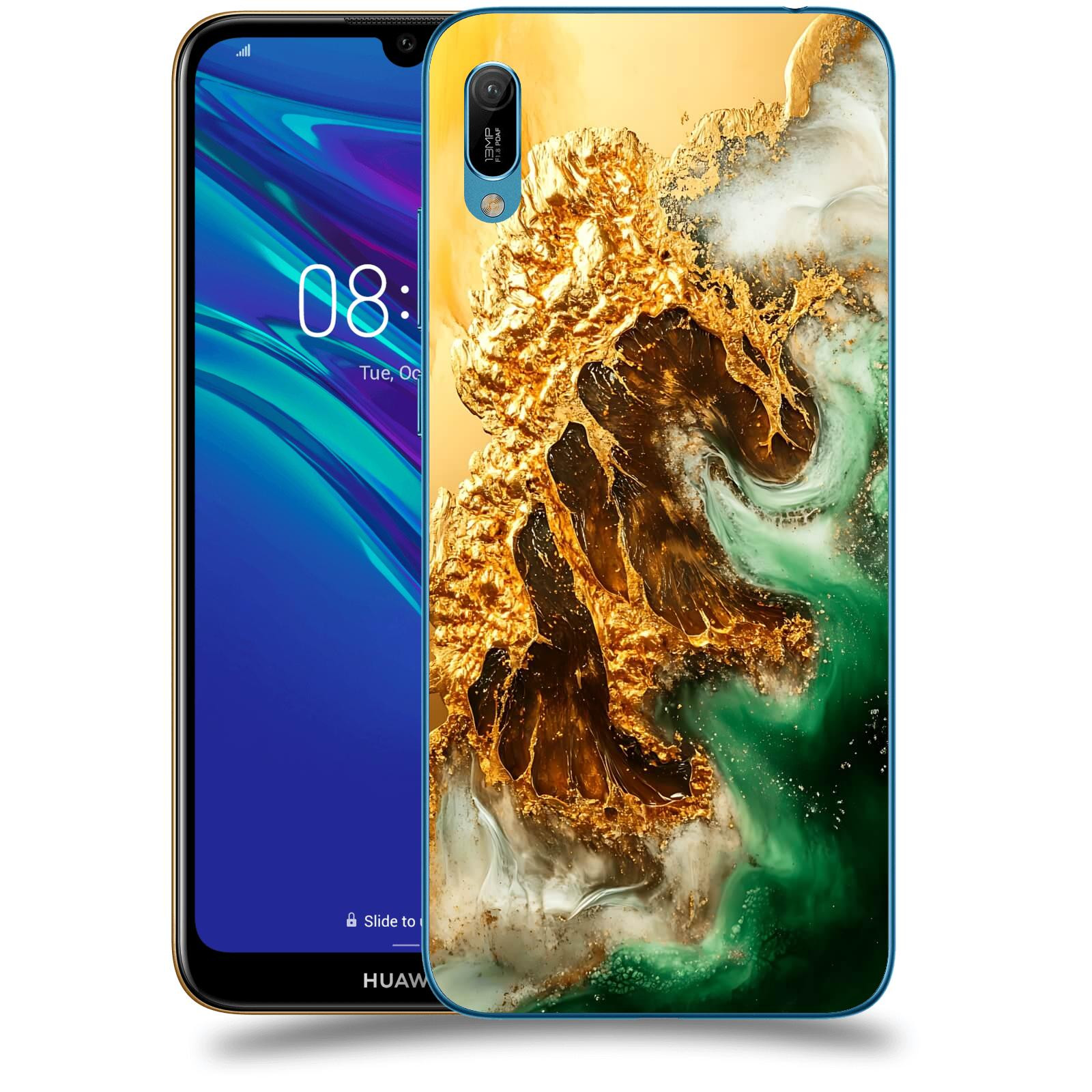 ACOVER Kryt na mobil Huawei Y6 2019 - Golden Moss II
