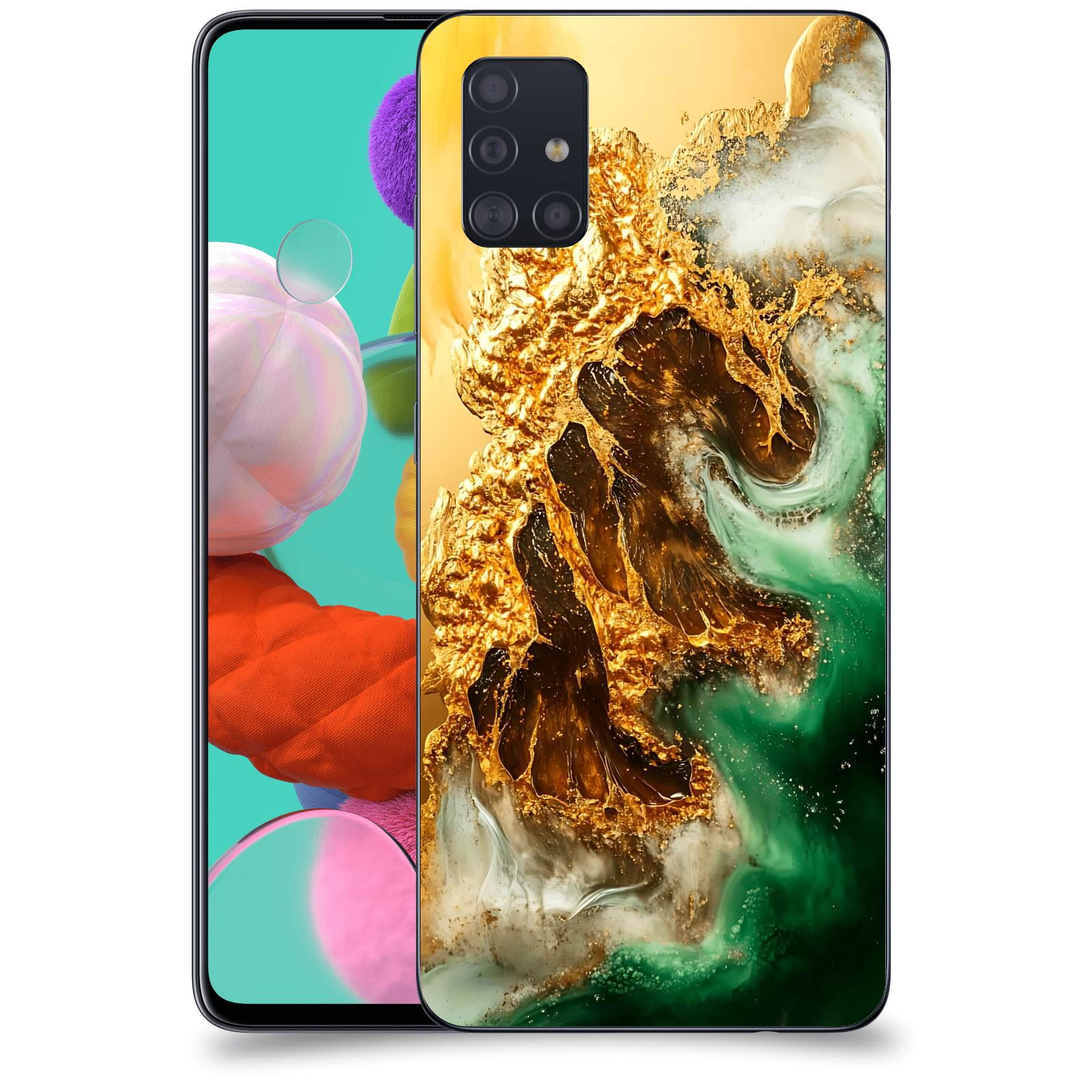 ACOVER Kryt na mobil Samsung Galaxy A51 A515F - Golden Moss II