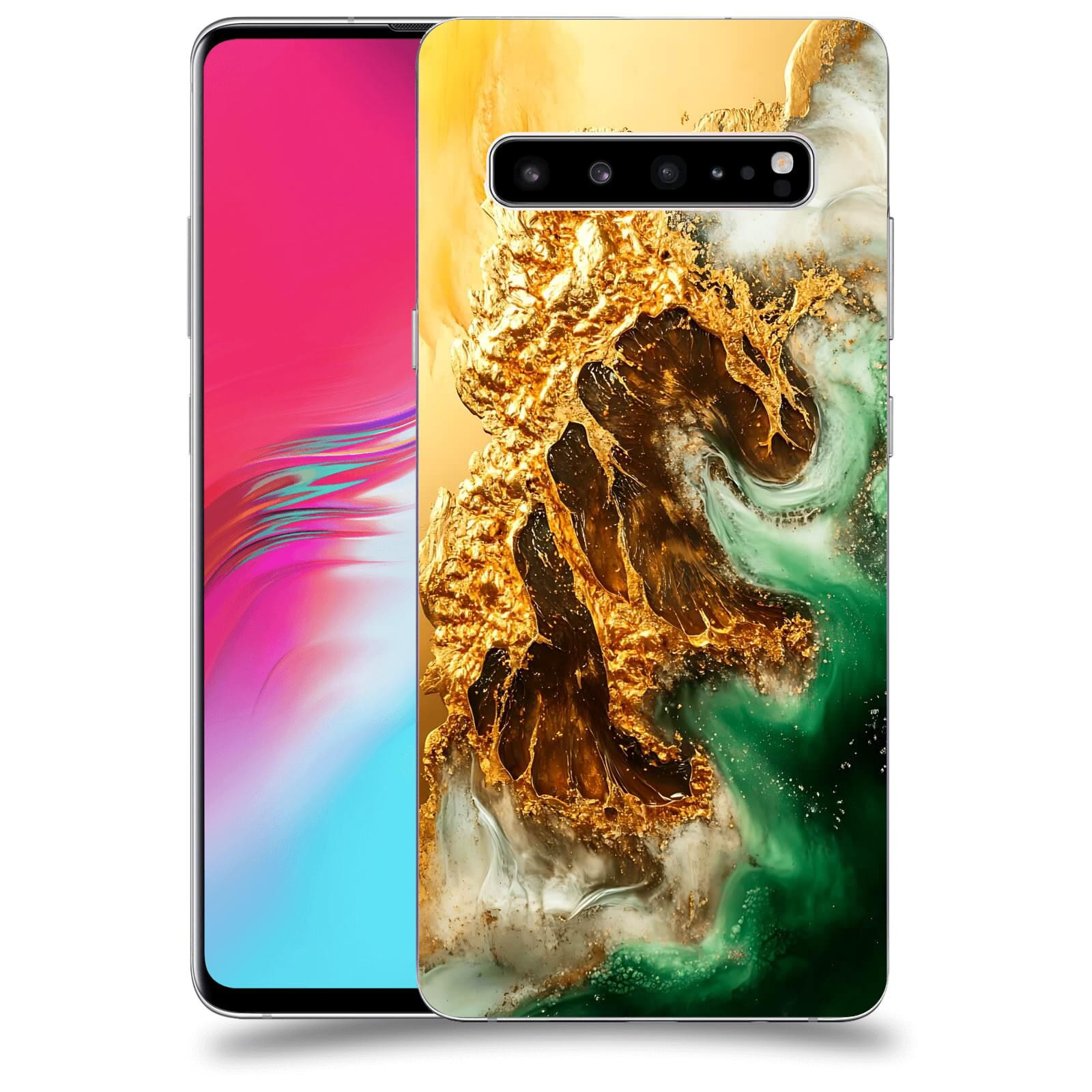 ACOVER Kryt na mobil Samsung Galaxy S10 G973 - Golden Moss II