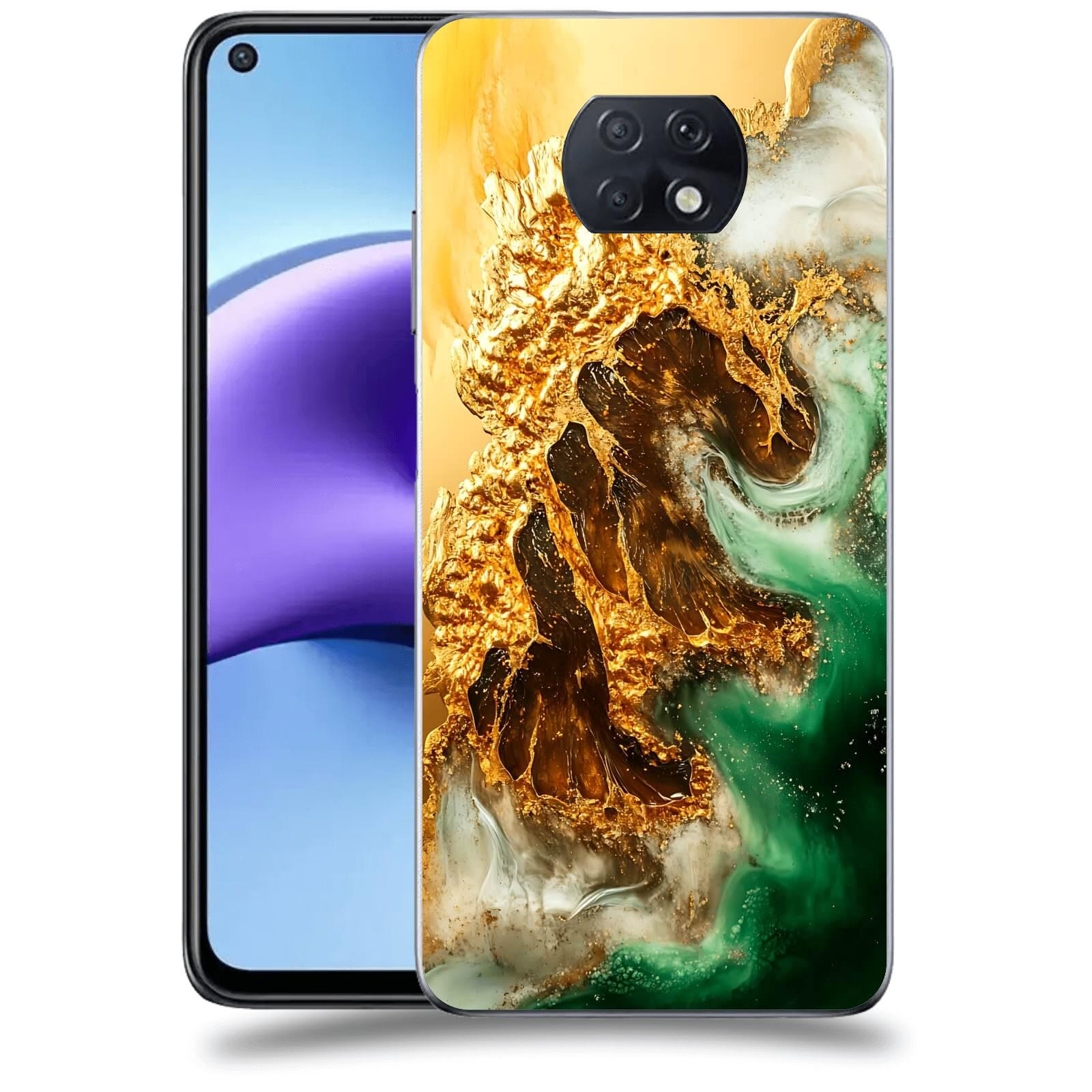 ACOVER Kryt na mobil Xiaomi Redmi Note 9T - Golden Moss II