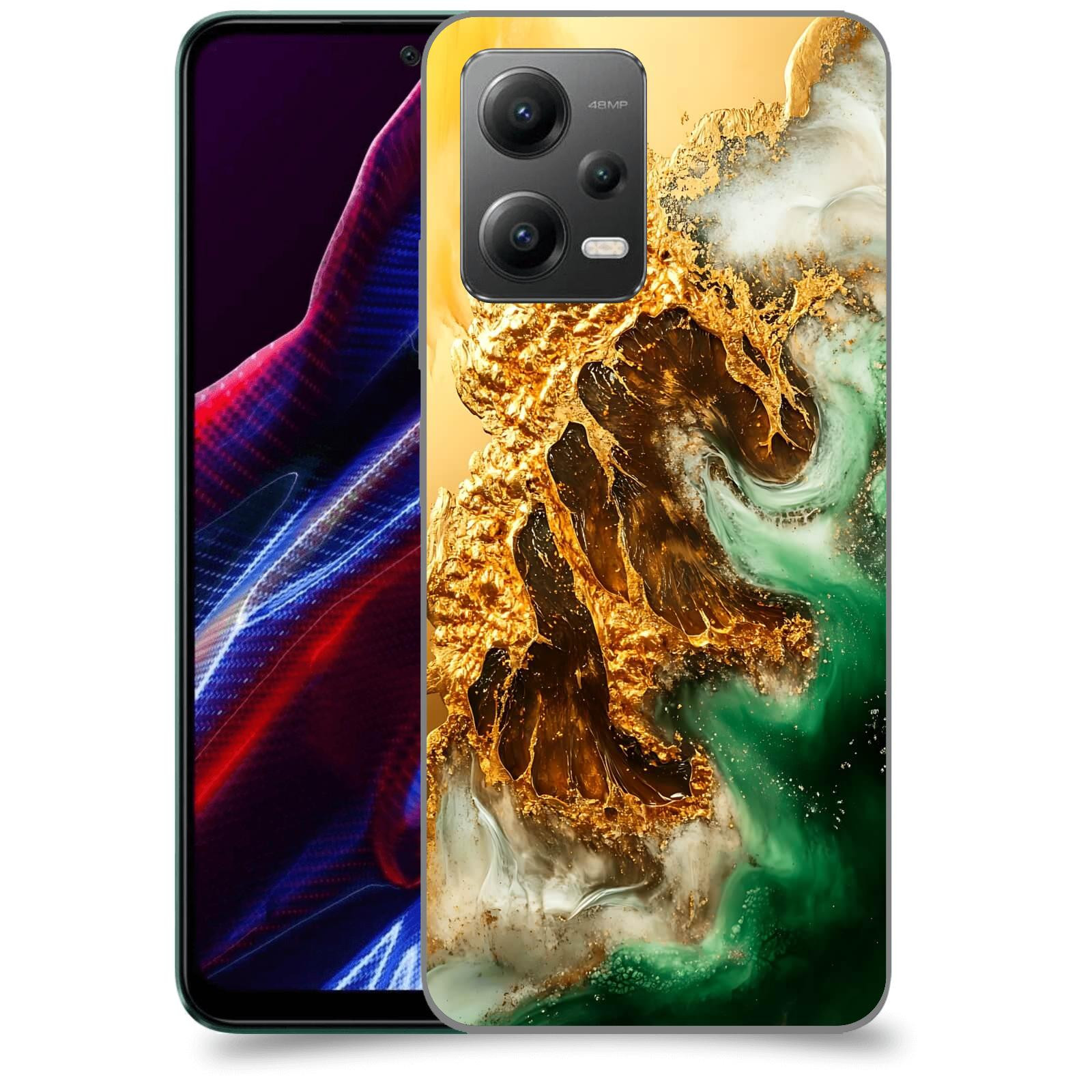 ACOVER Kryt na mobil Xiaomi Poco X5 - Golden Moss II