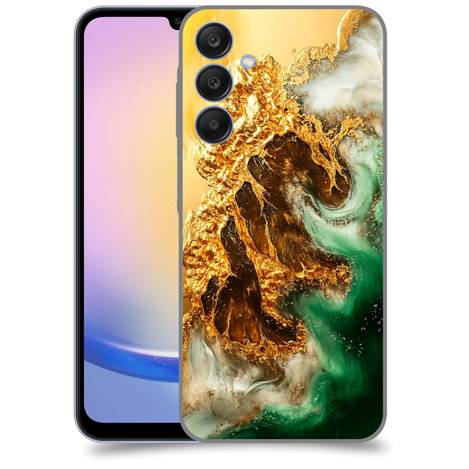 ACOVER Kryt na mobil Samsung Galaxy A25 5G - Golden Moss II