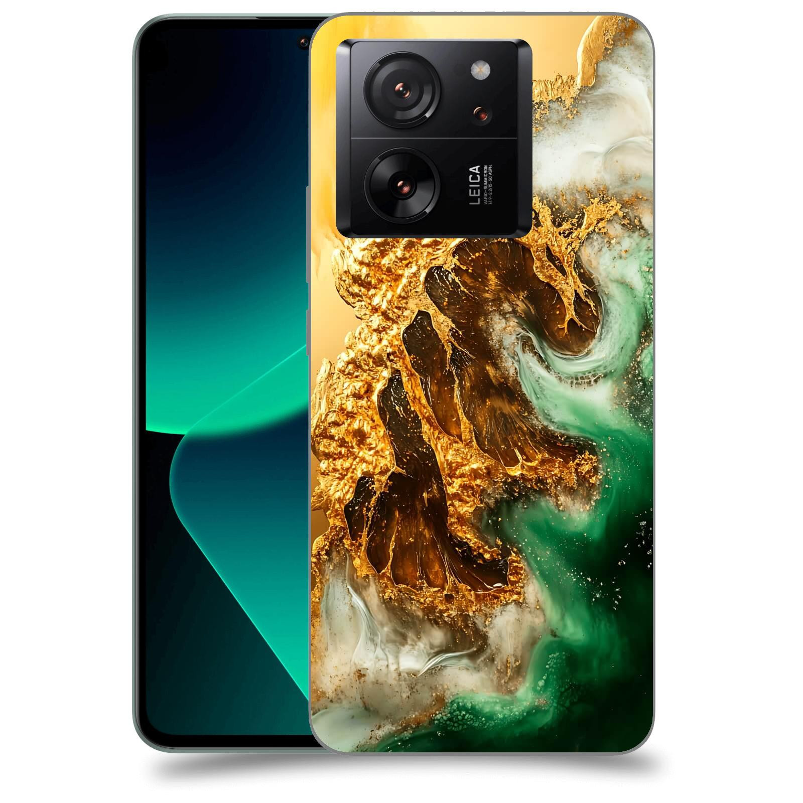 ACOVER Kryt na mobil Xiaomi 13T pro - Golden Moss II