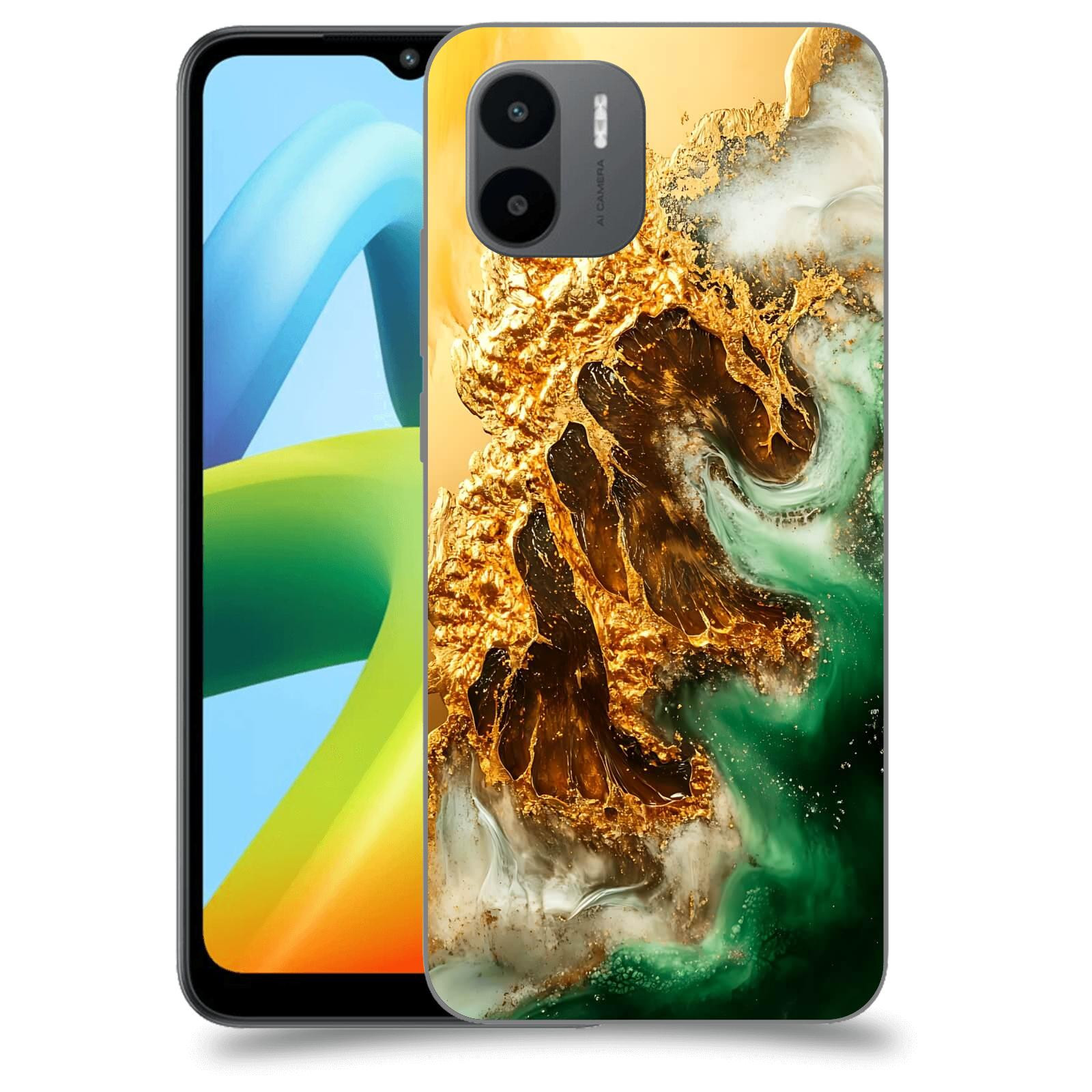 ACOVER Kryt na mobil Xiaomi Redmi A1+ - Golden Moss II