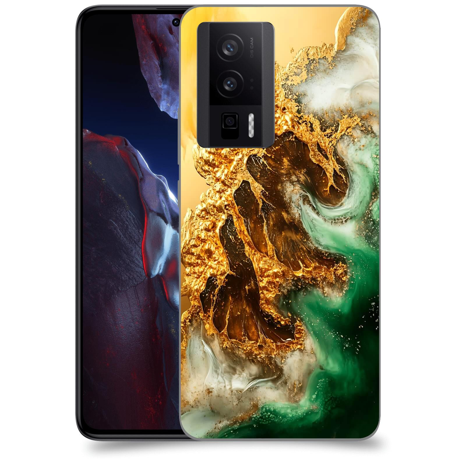 ACOVER Kryt na mobil Xiaomi Poco F5 Pro 5G - Golden Moss II