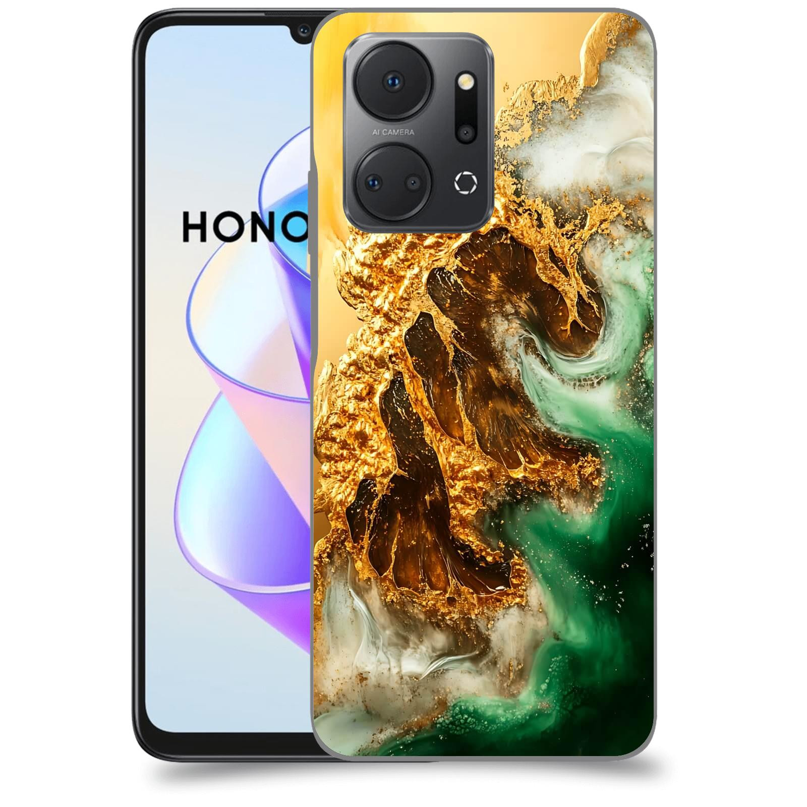 ACOVER Kryt na mobil HONOR X7a - Golden Moss II