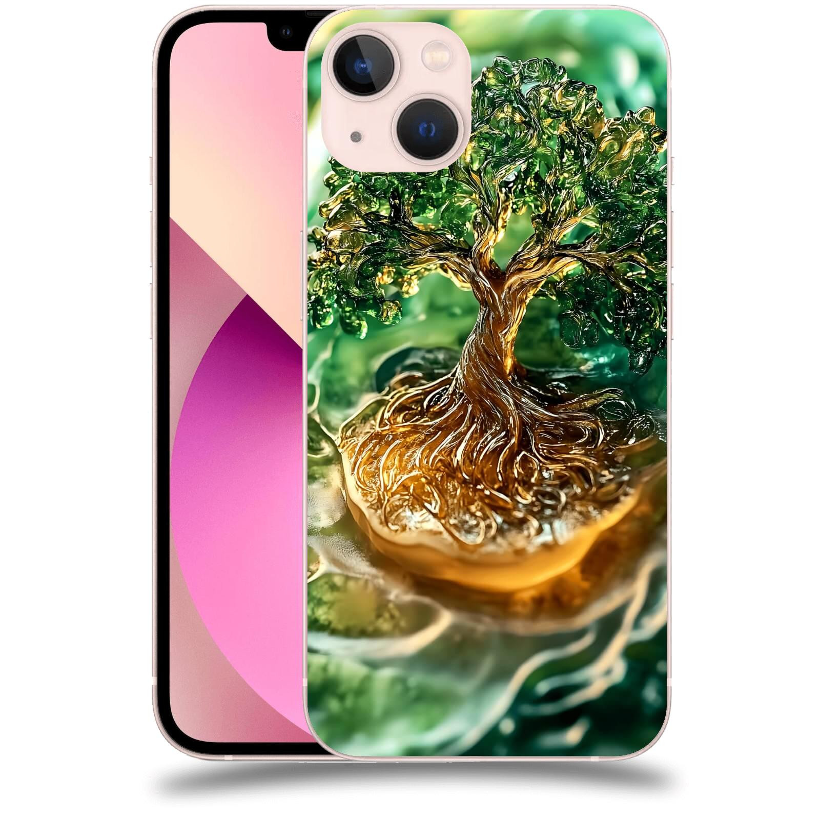 ACOVER Kryt na mobil Apple iPhone 13 - Golden Moss III