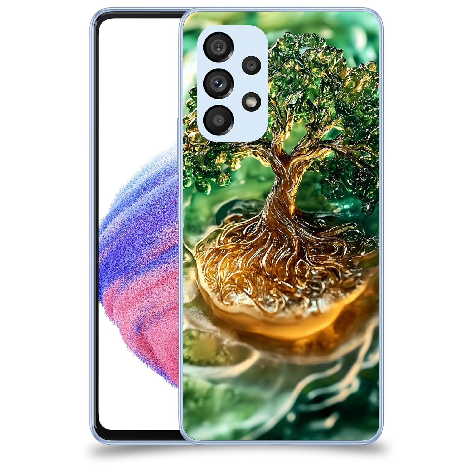 ACOVER Kryt na mobil Samsung Galaxy A32 5G A326B - Golden Moss III