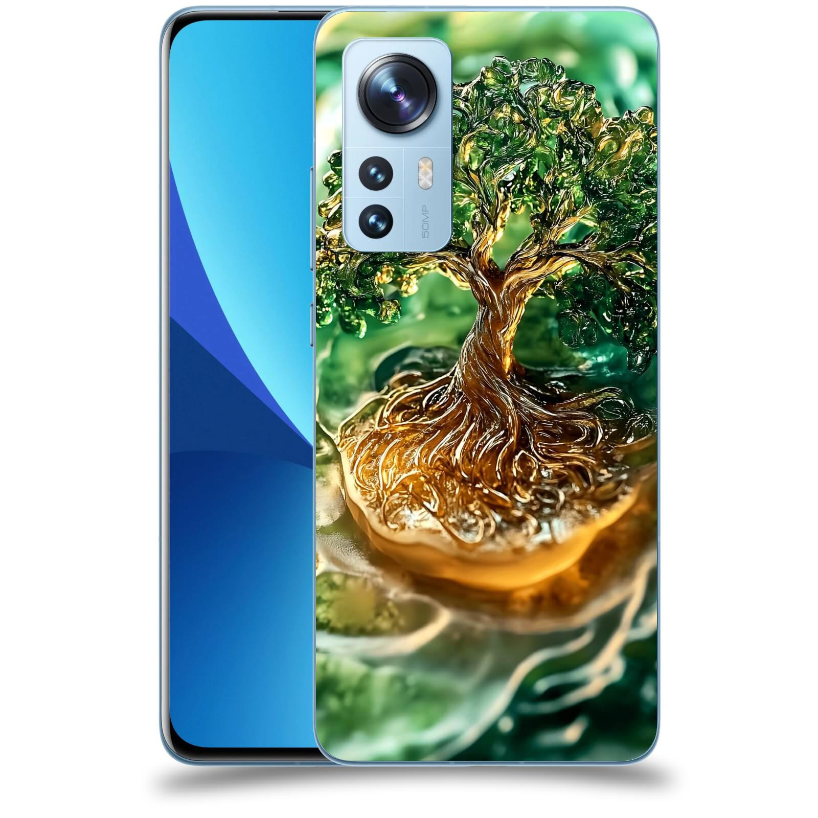 ACOVER Kryt na mobil Xiaomi 12X - Golden Moss III
