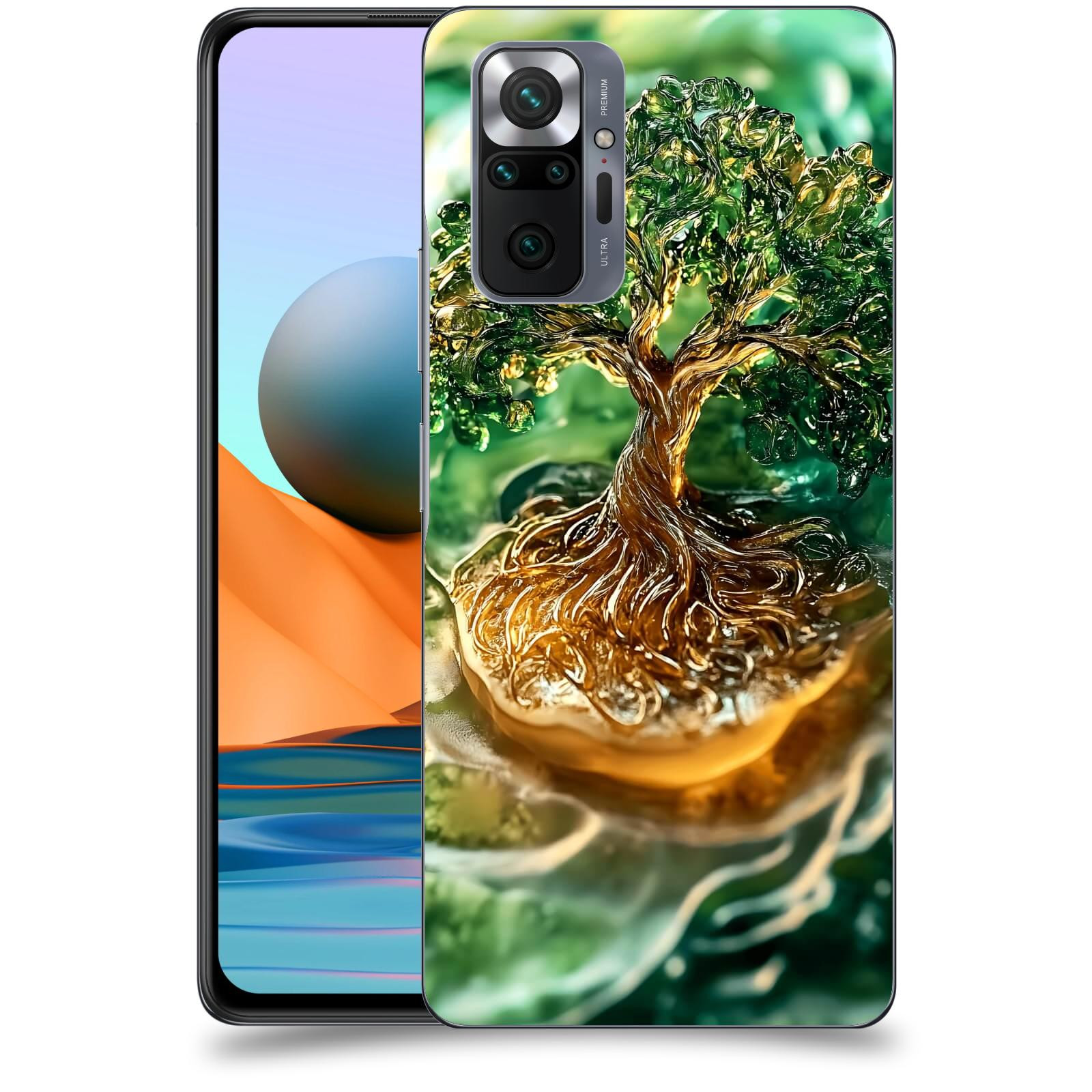 ACOVER Kryt na mobil Xiaomi Redmi Note 10 Pro - Golden Moss III