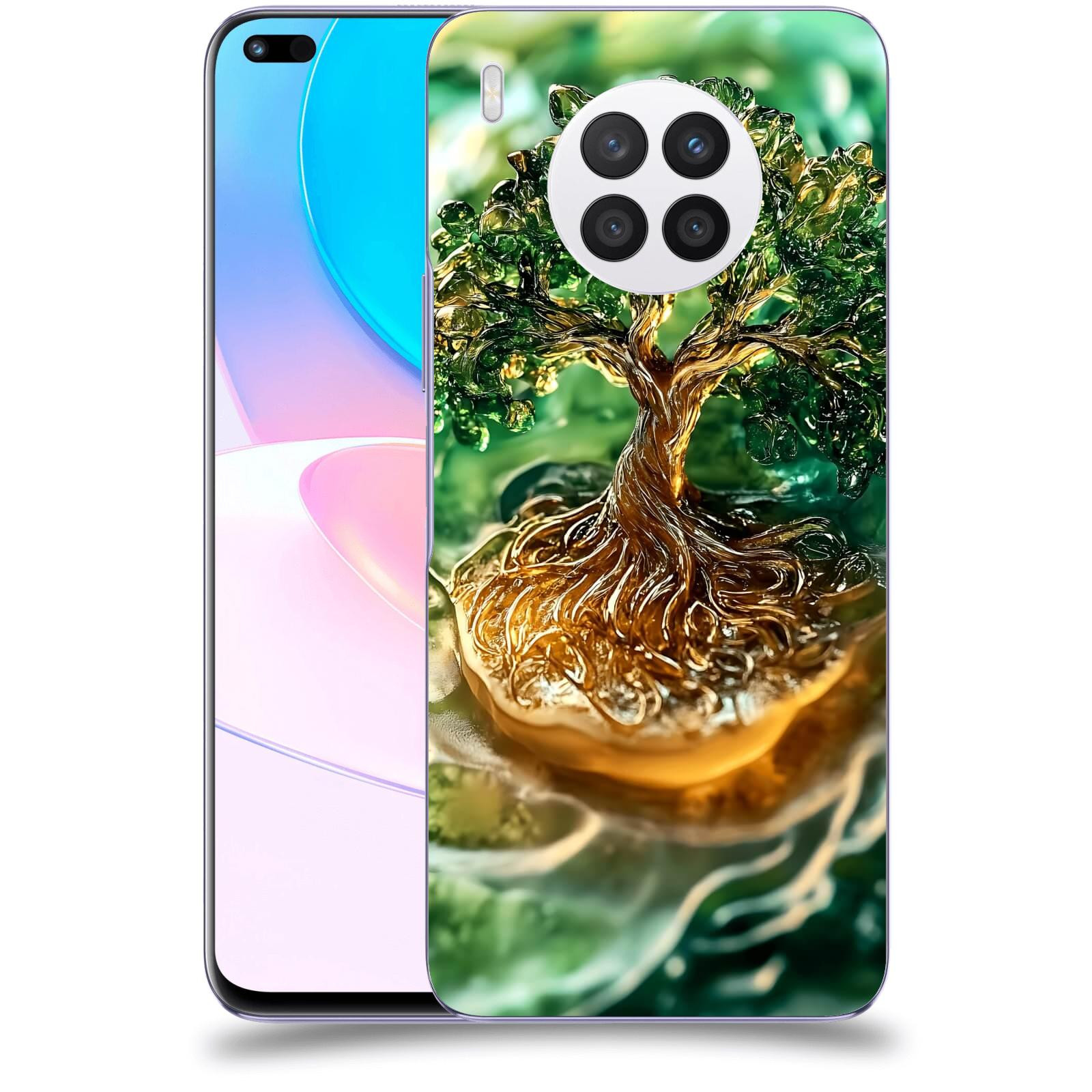 ACOVER Kryt na mobil Huawei Nova 8i - Golden Moss III