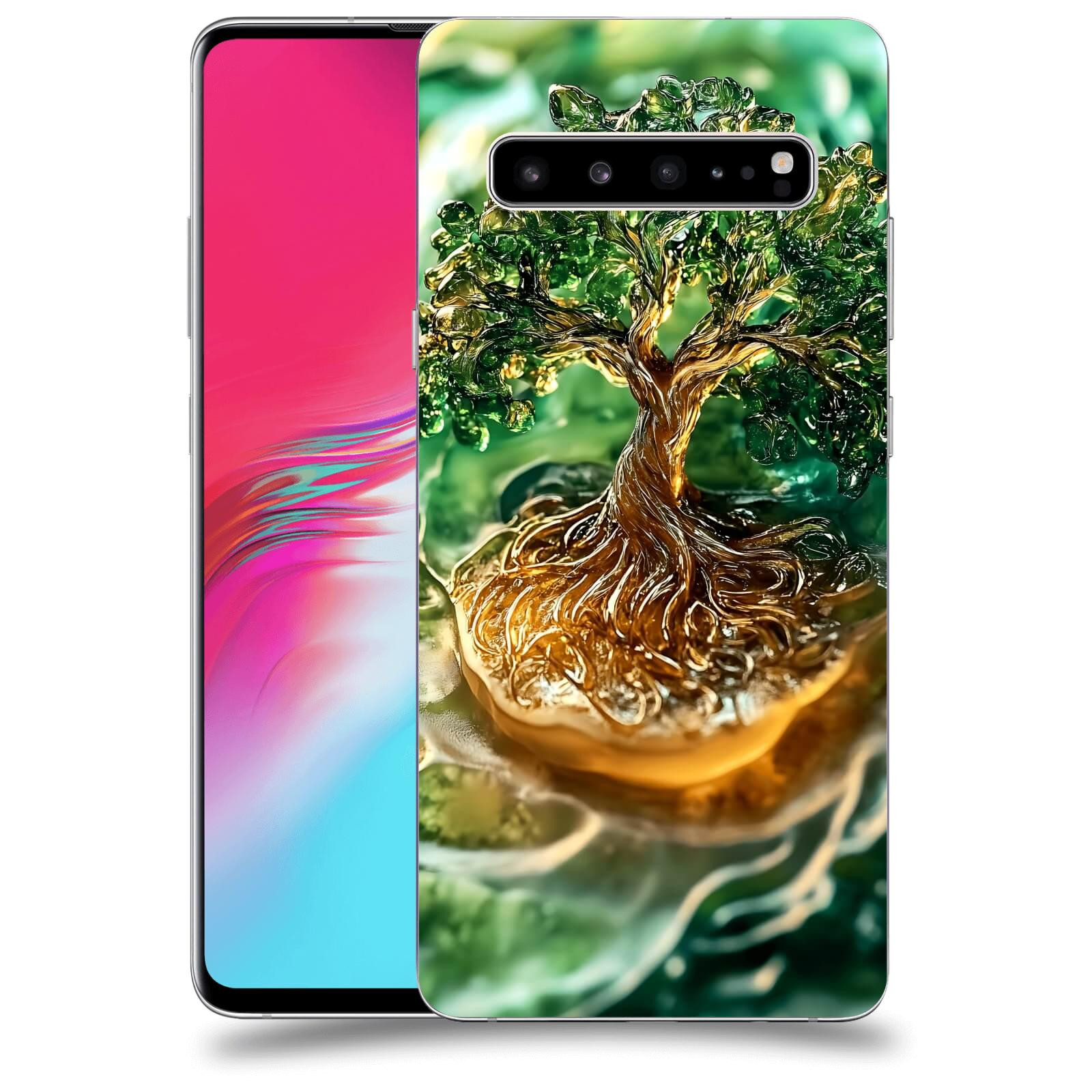 ACOVER Kryt na mobil Samsung Galaxy S10 G973 - Golden Moss III