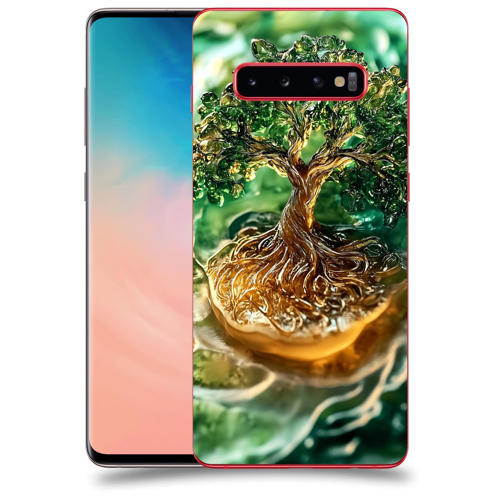 ACOVER Kryt na mobil Samsung Galaxy S10 Plus G975 - Golden Moss III