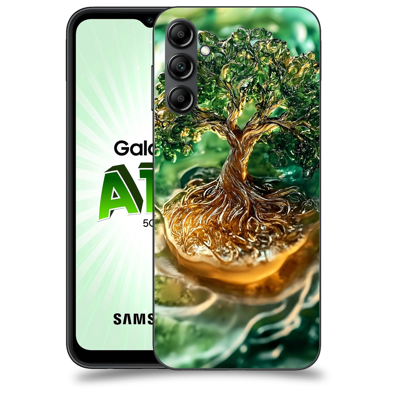ACOVER Kryt na mobil Samsung Galaxy A14 5G - Golden Moss III