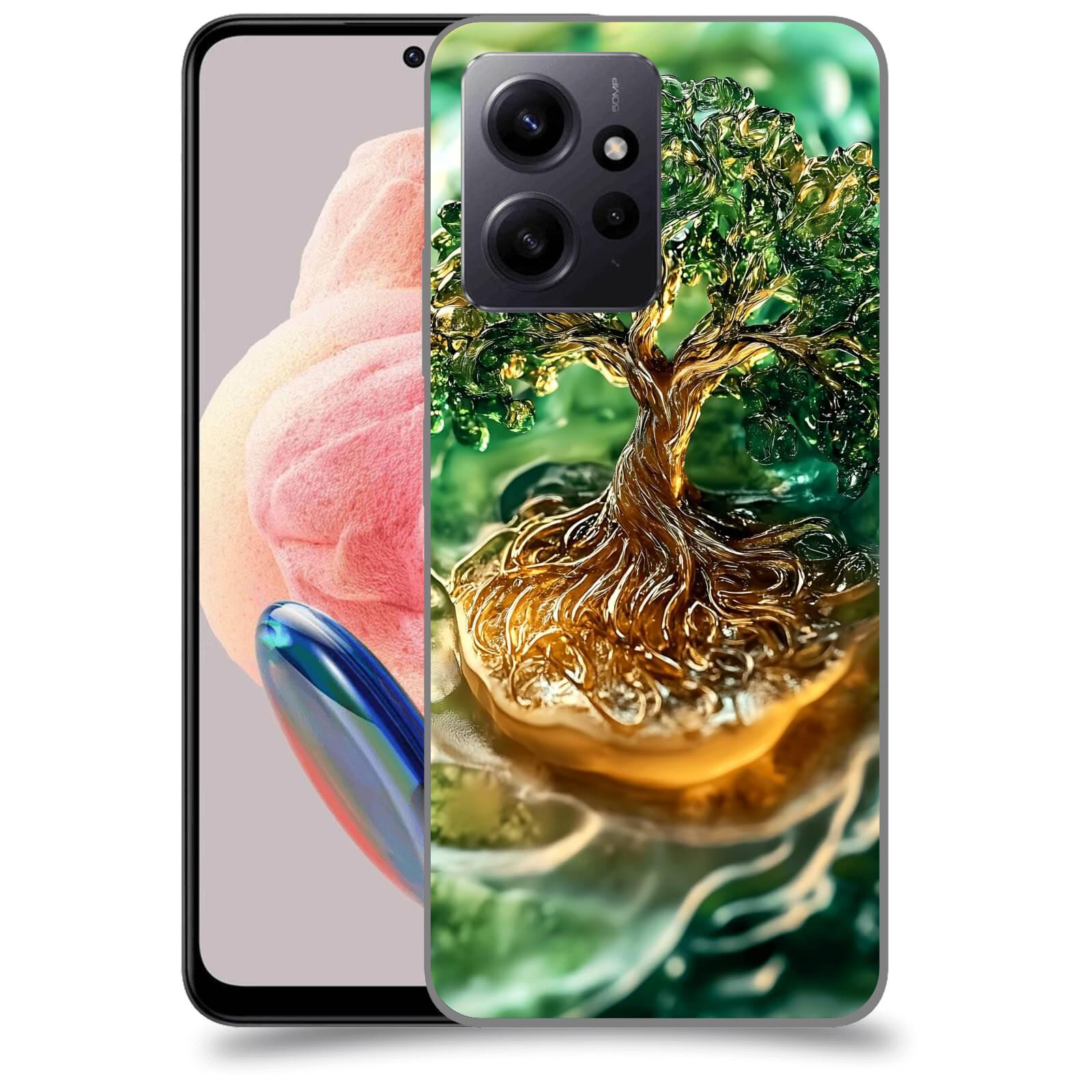 ACOVER Kryt na mobil Xiaomi Redmi Note 12 4G - Golden Moss III