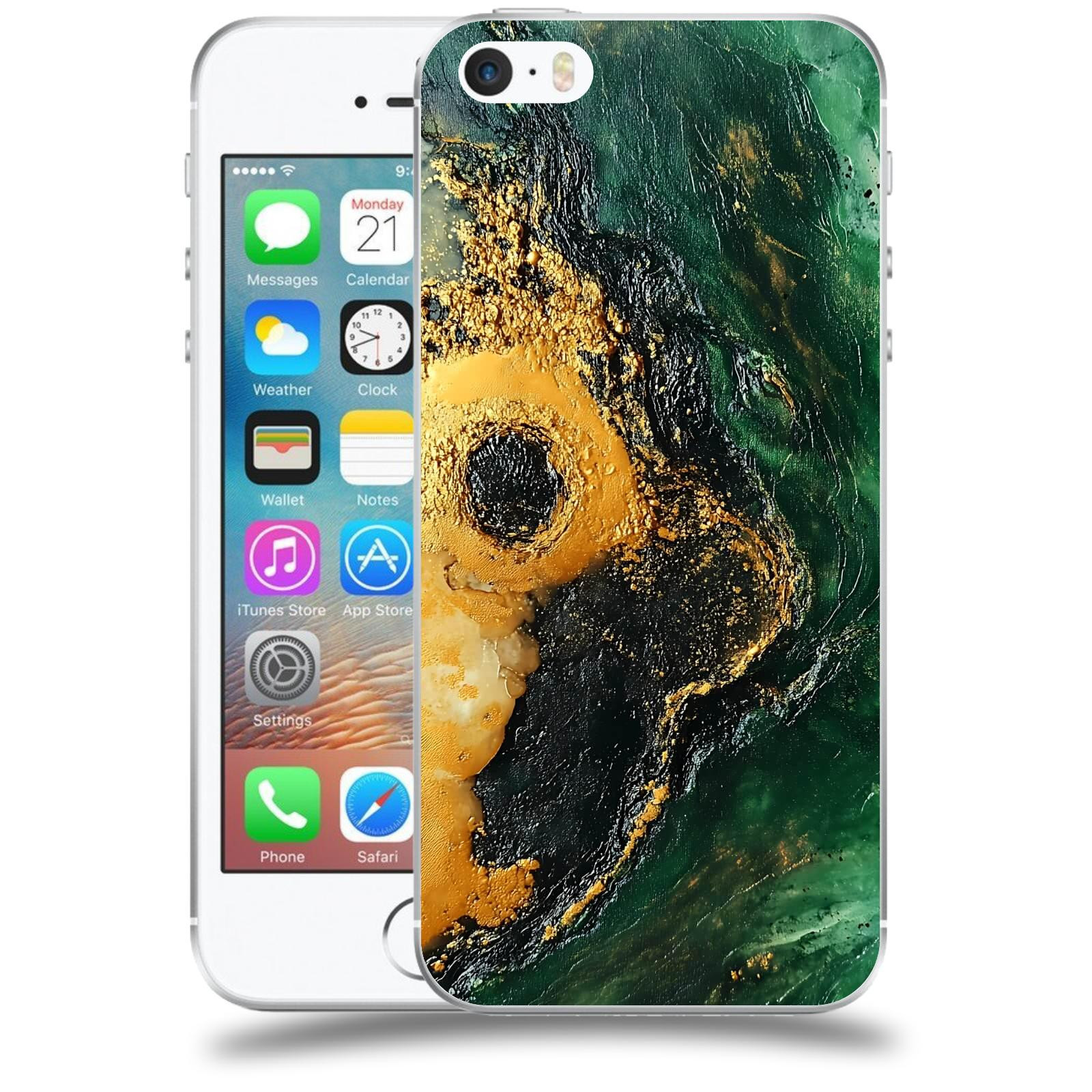ACOVER Kryt na mobil Apple iPhone 5/5S/SE - Golden Moss IV