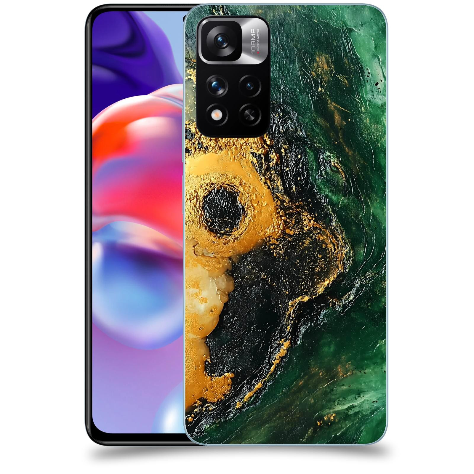 ACOVER Kryt na mobil Xiaomi Redmi Note 11 Pro+ 5G - Golden Moss IV