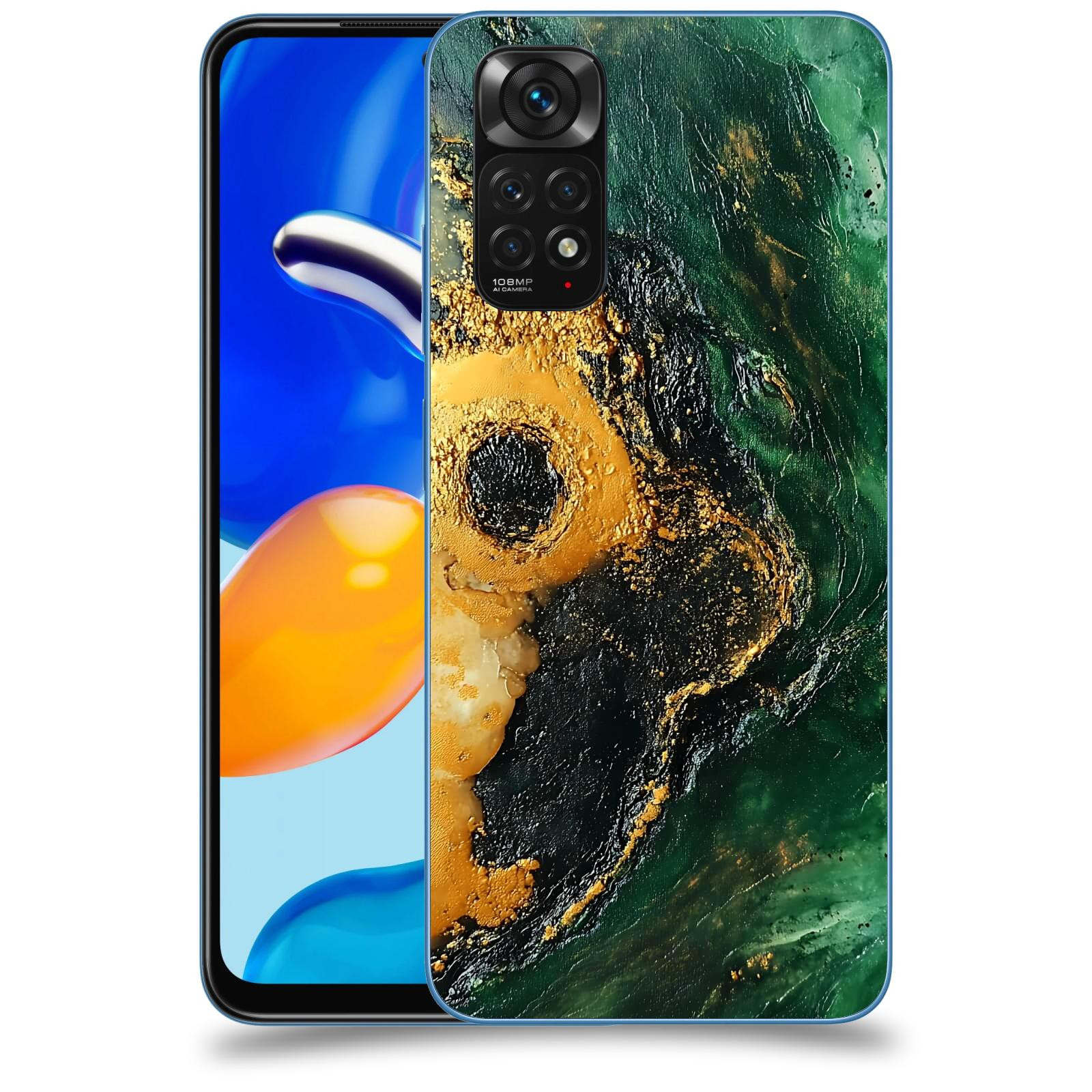 ACOVER Kryt na mobil Xiaomi Redmi Note 11S - Golden Moss IV