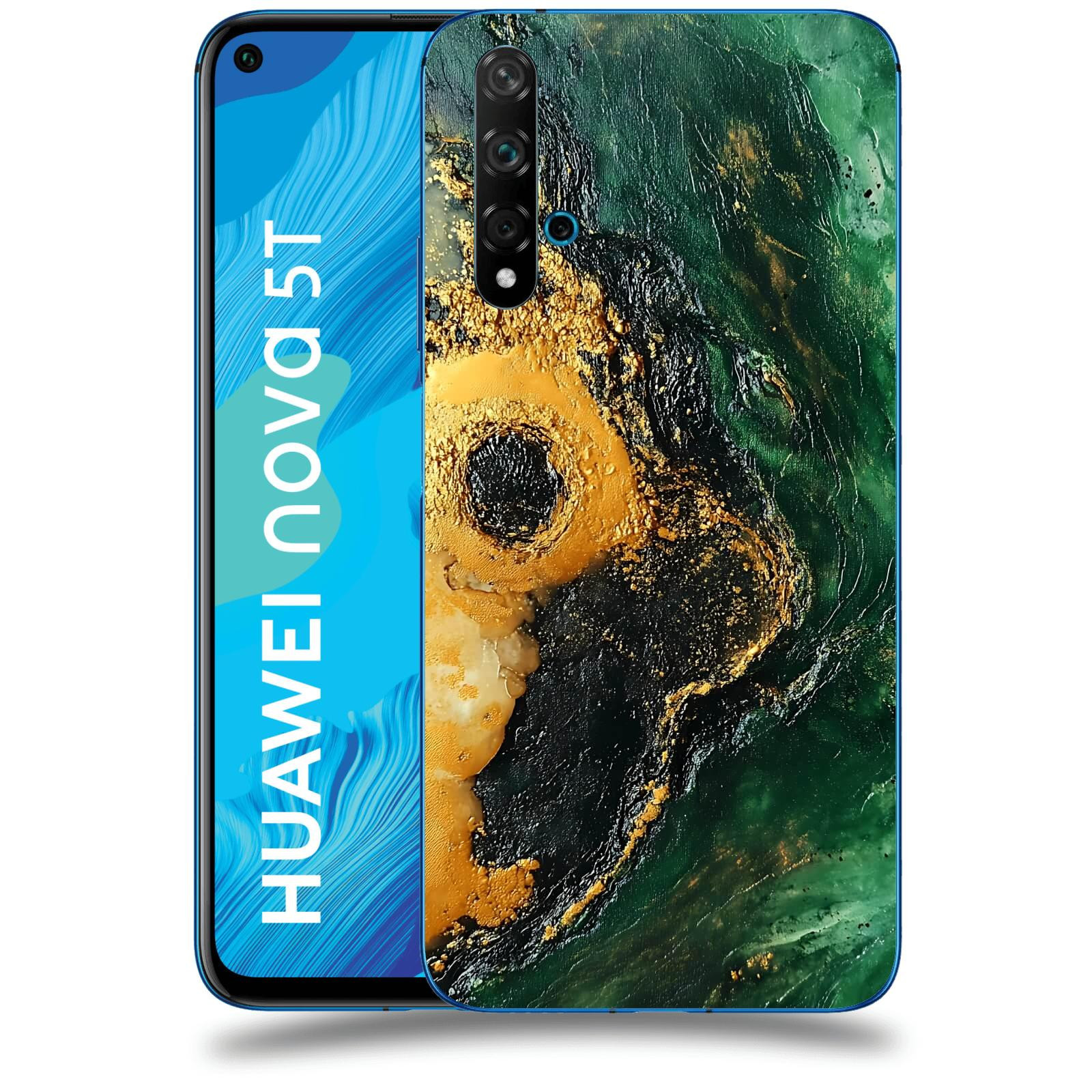 ACOVER Kryt na mobil Huawei Nova 5T - Golden Moss IV
