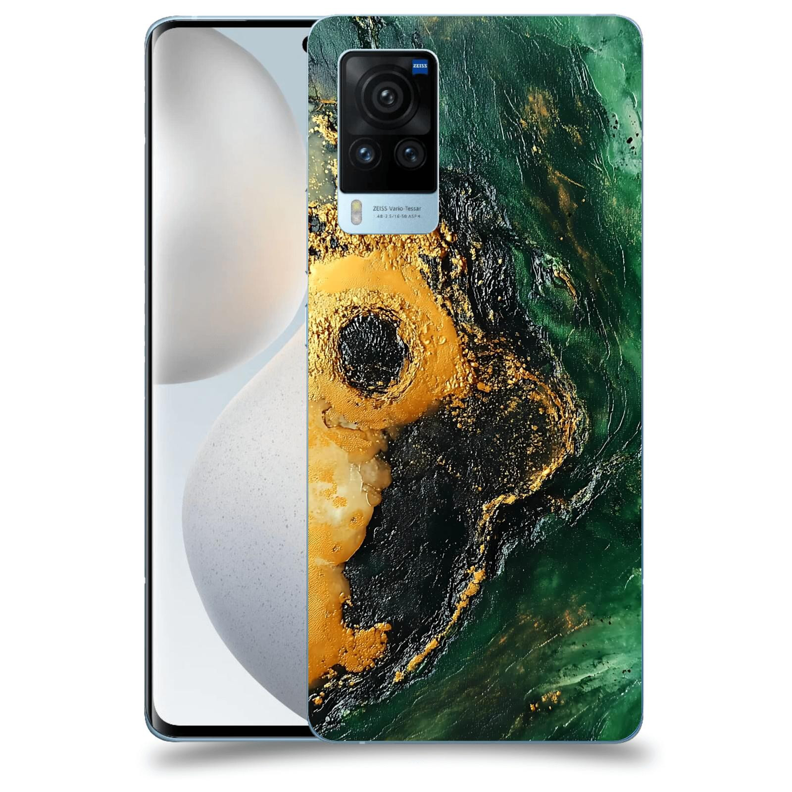 ACOVER Kryt na mobil Vivo X60 Pro 5G - Golden Moss IV