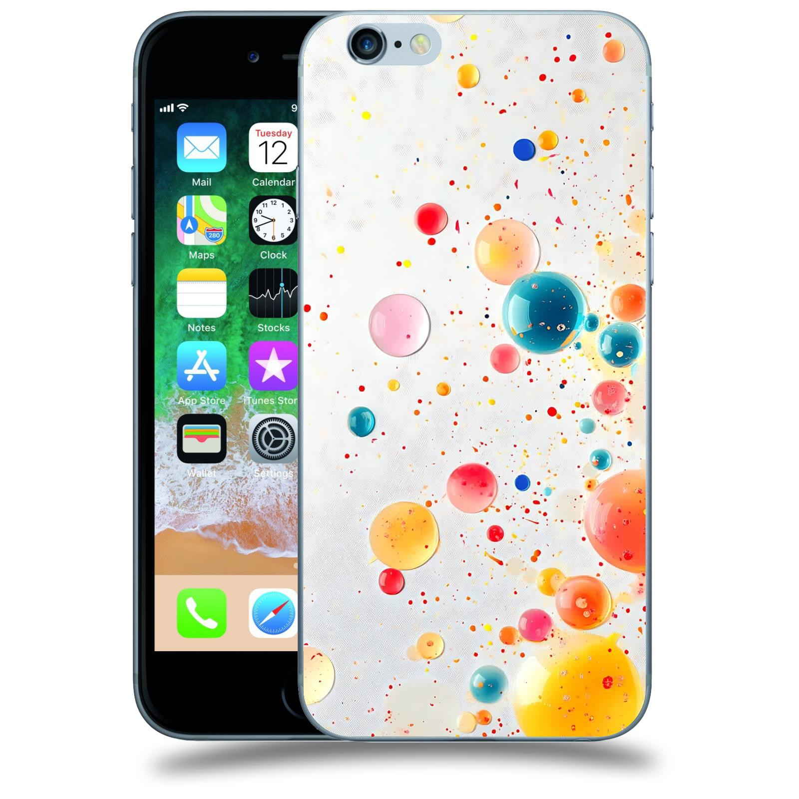 ACOVER Kryt na mobil Apple iPhone 6/6S - Barevný výbuch