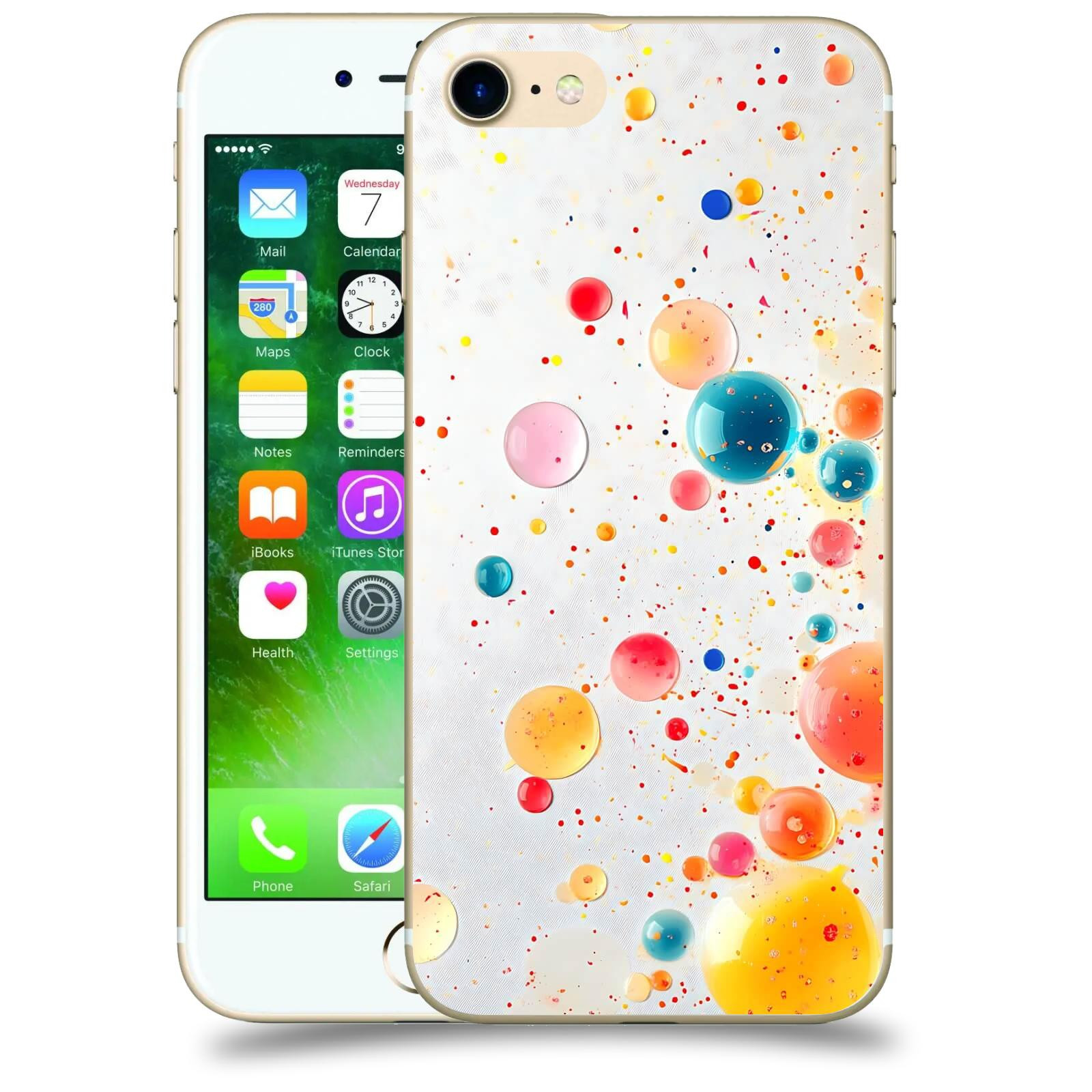 ACOVER Kryt na mobil Apple iPhone 7 - Barevný výbuch