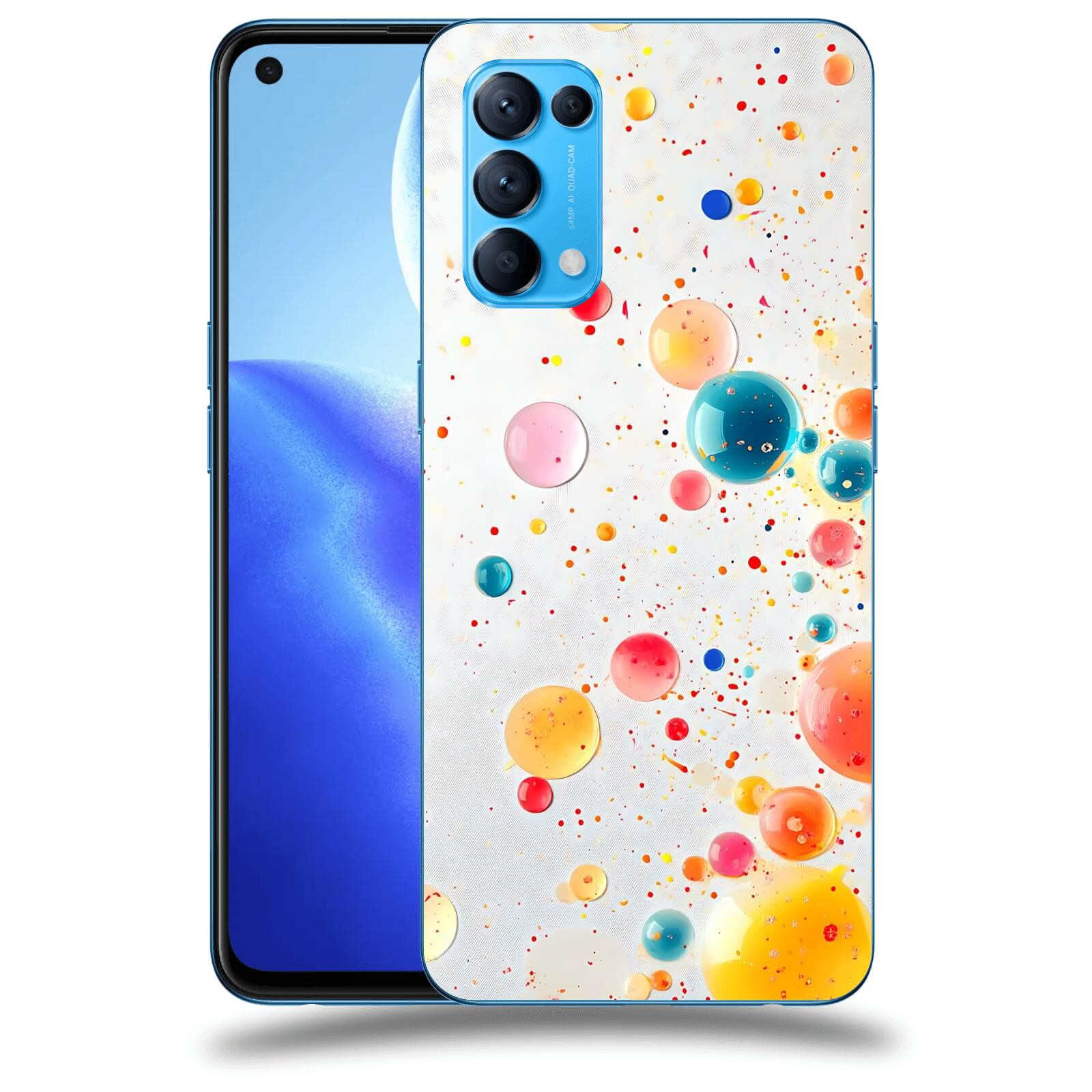 ACOVER Kryt na mobil OPPO Reno 5 5G - Barevný výbuch