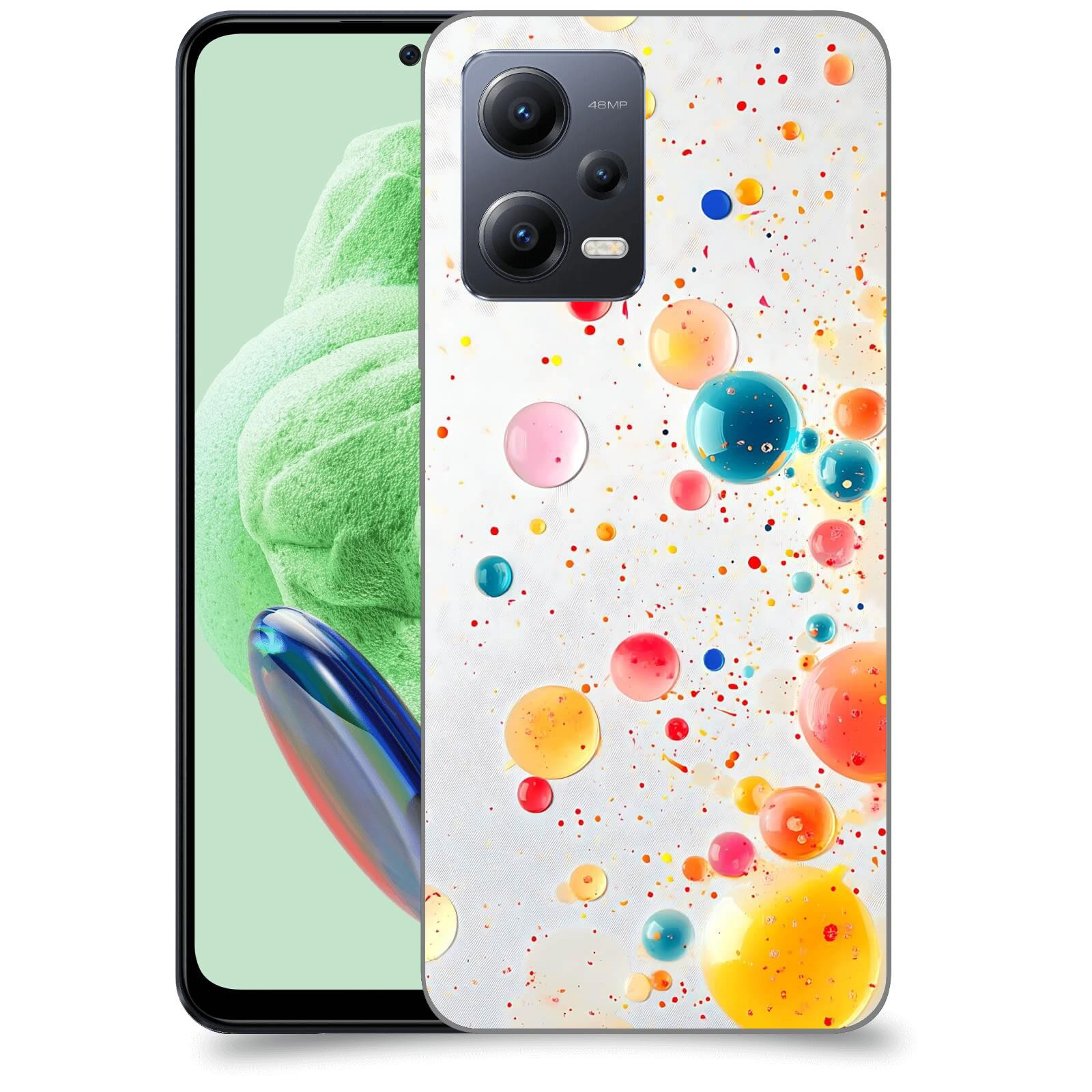 ACOVER Kryt na mobil Xiaomi Redmi Note 12 5G - Barevný výbuch