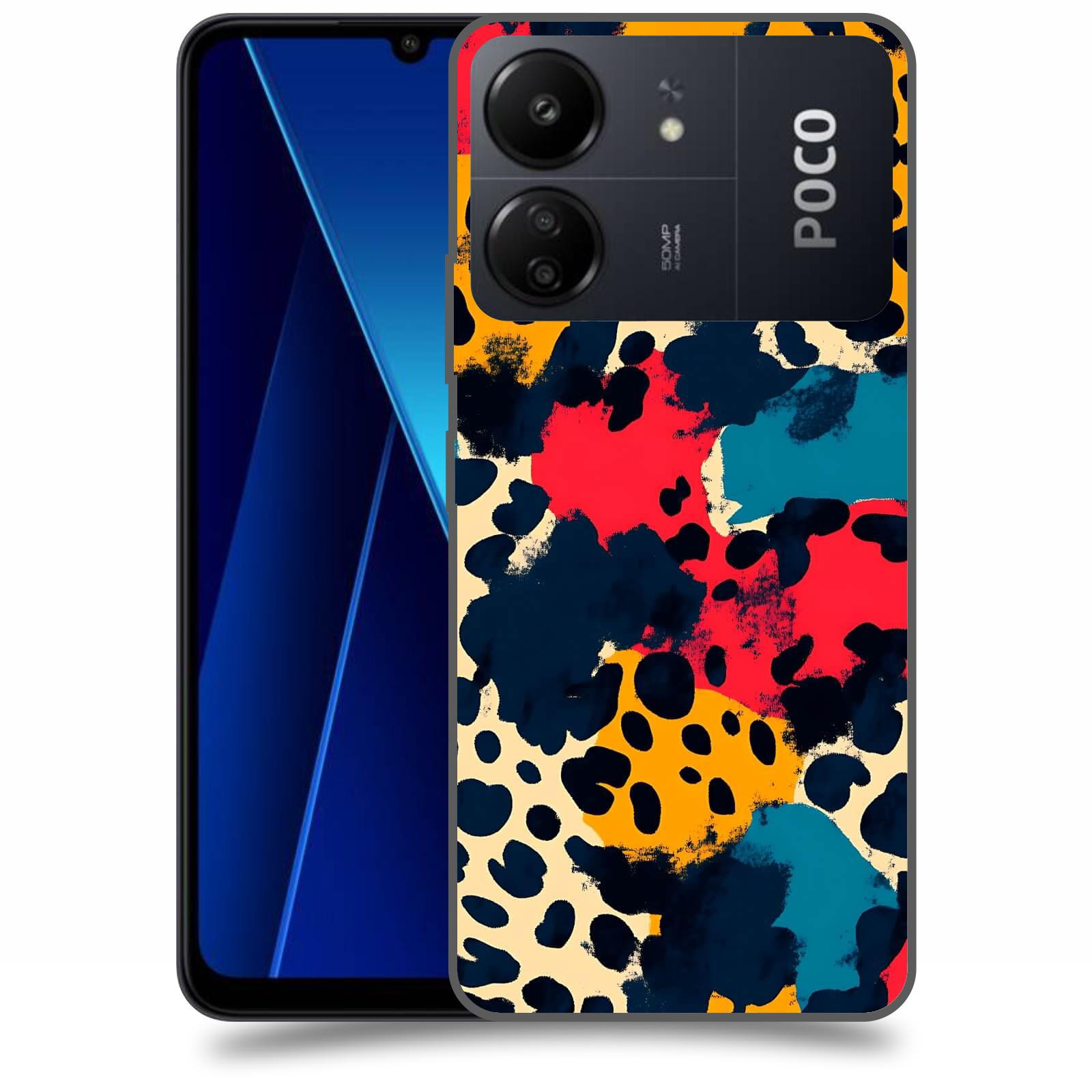 ACOVER Kryt na mobil Poco C65 - Divoká abstrakce