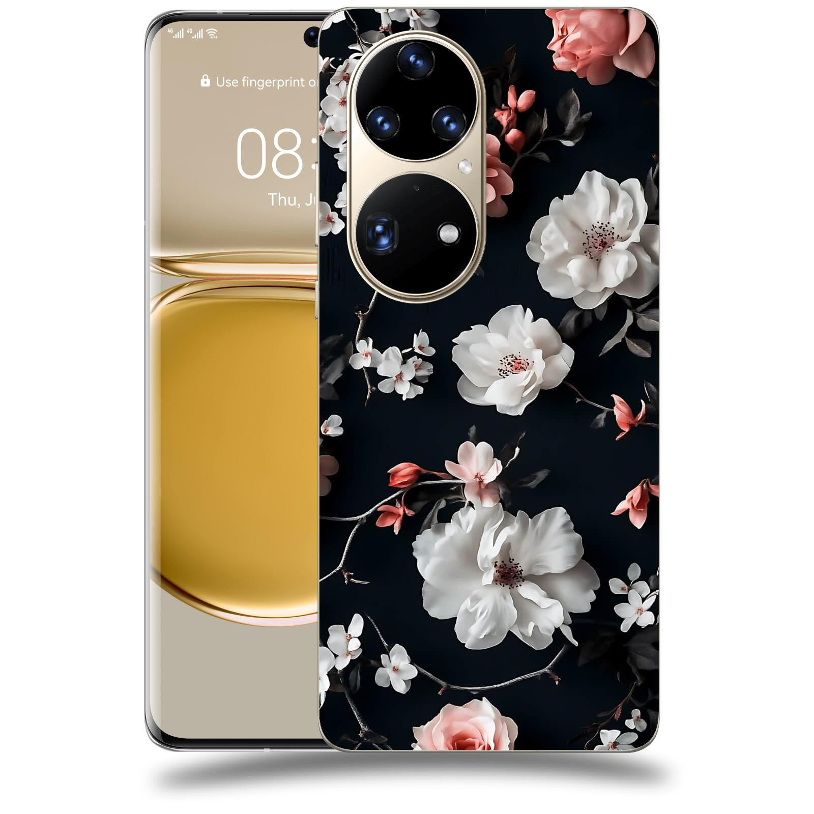 ACOVER Kryt na mobil Huawei P50 - Elegantní kontrast