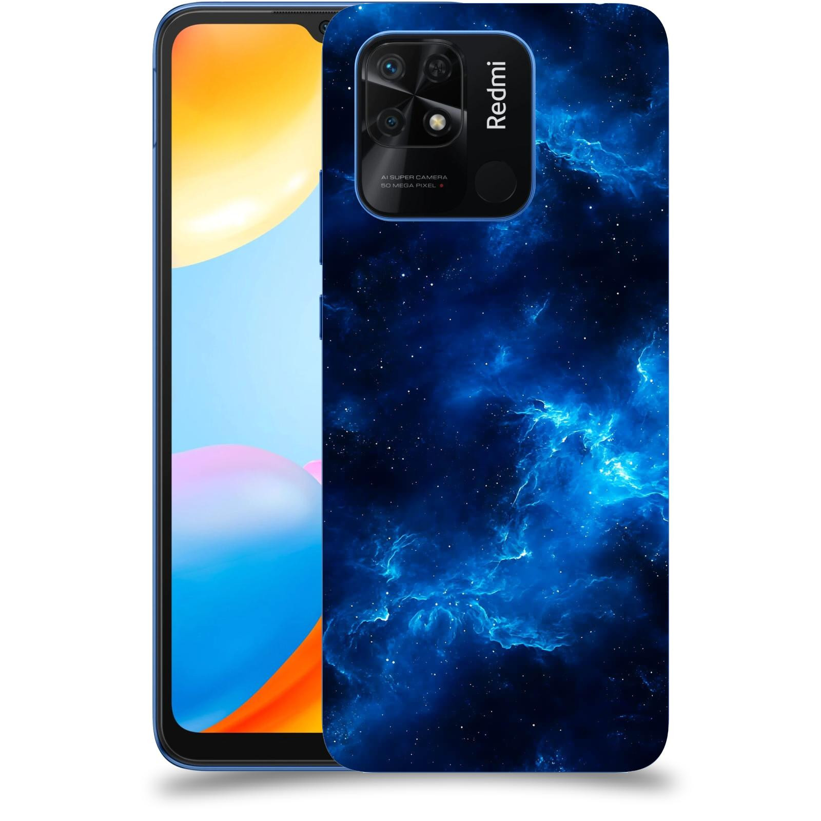 ACOVER Kryt na mobil Xiaomi Redmi 10C - Elektrická mlhovina