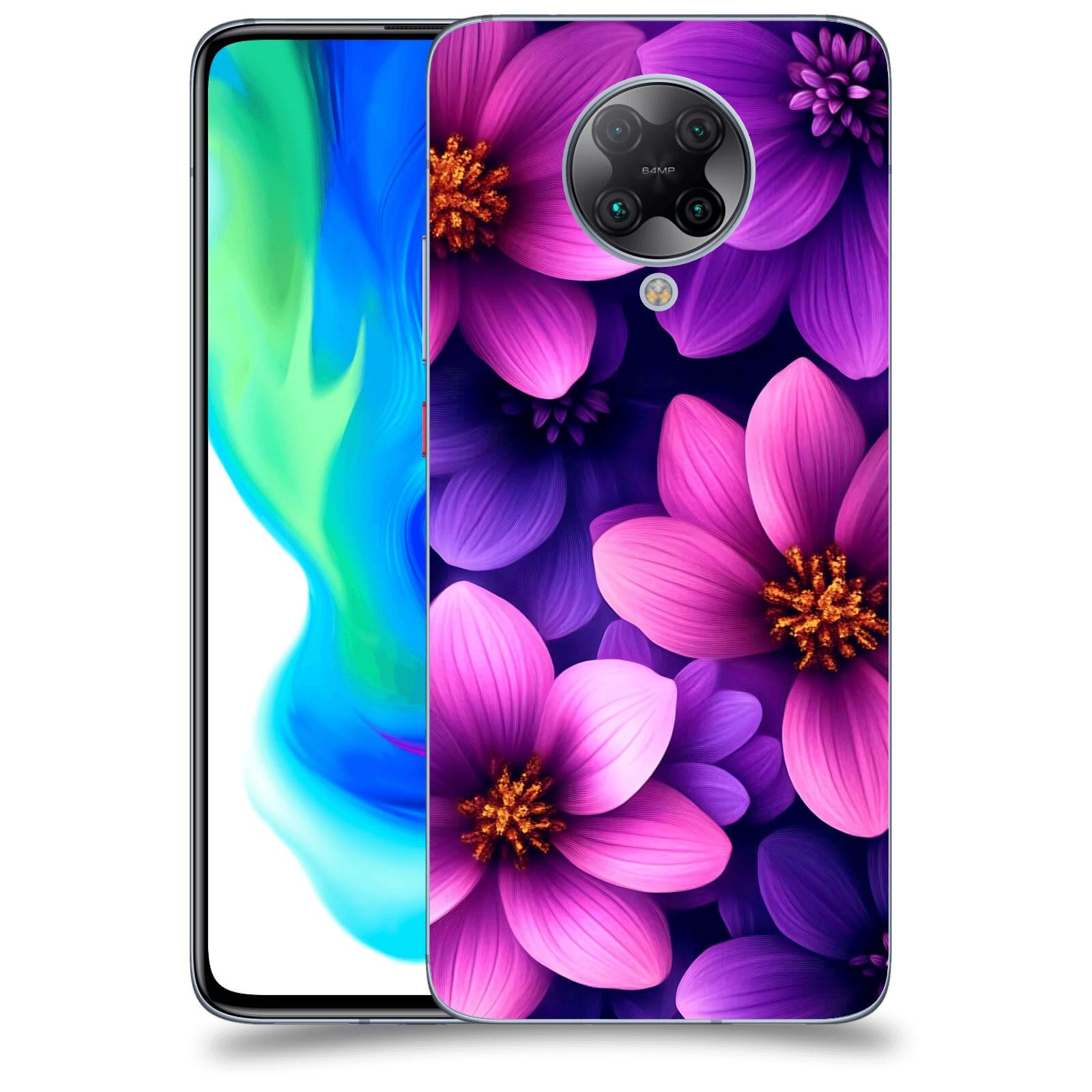 ACOVER Kryt na mobil Xiaomi Poco F2 Pro - Fialové květiny