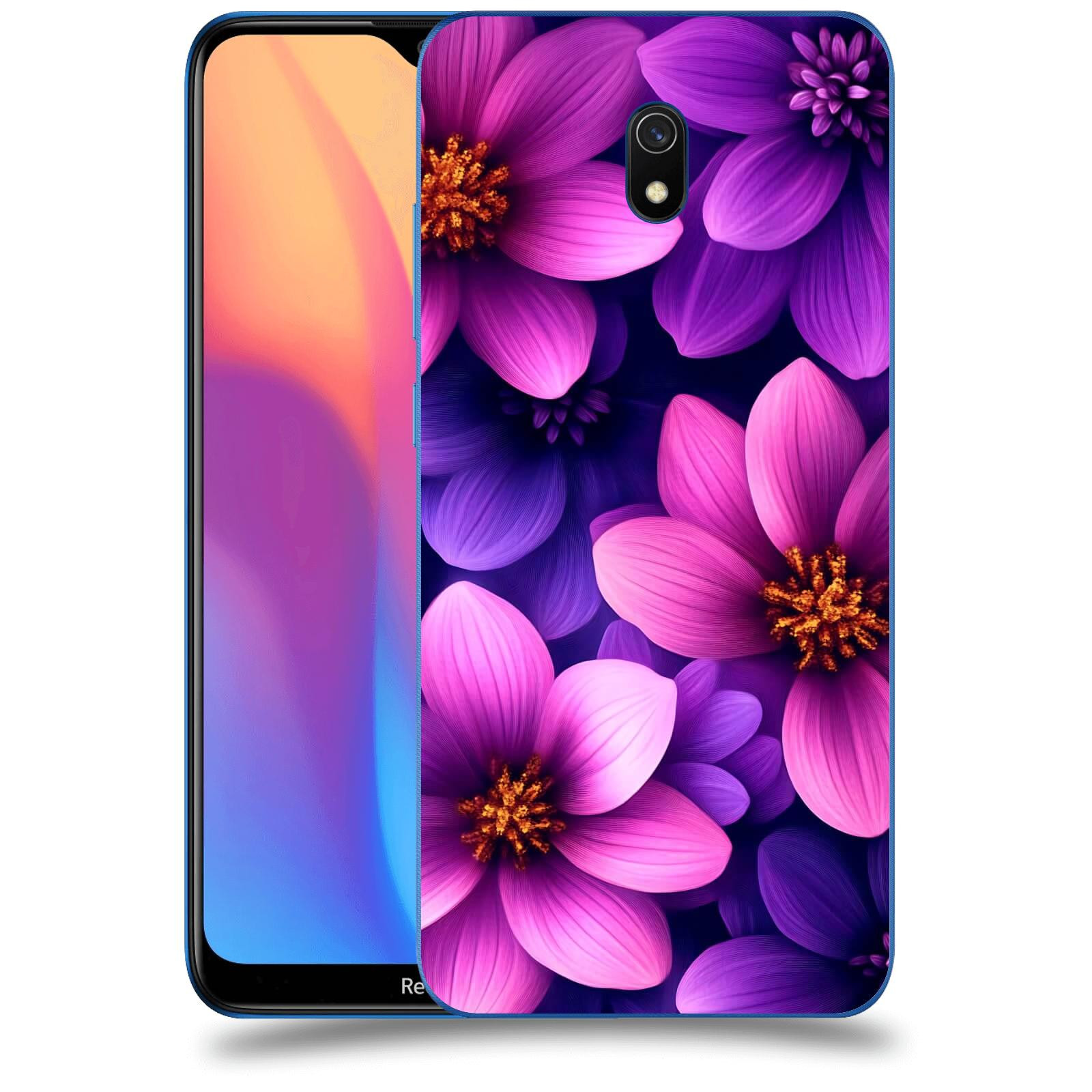 ACOVER Kryt na mobil Xiaomi Redmi 8A - Fialové květiny