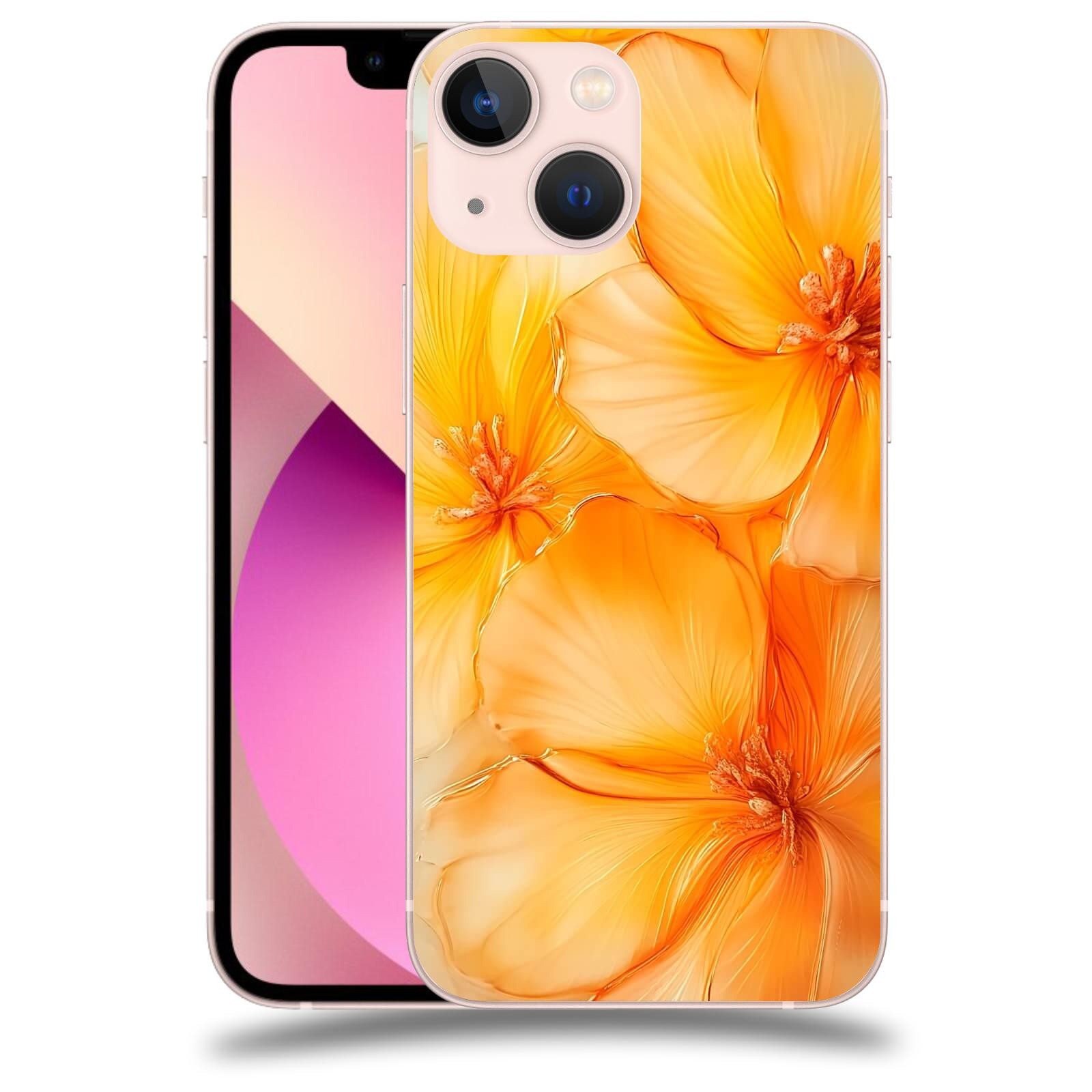 ACOVER Kryt na mobil Apple iPhone 13 mini - Jantarová něžnost