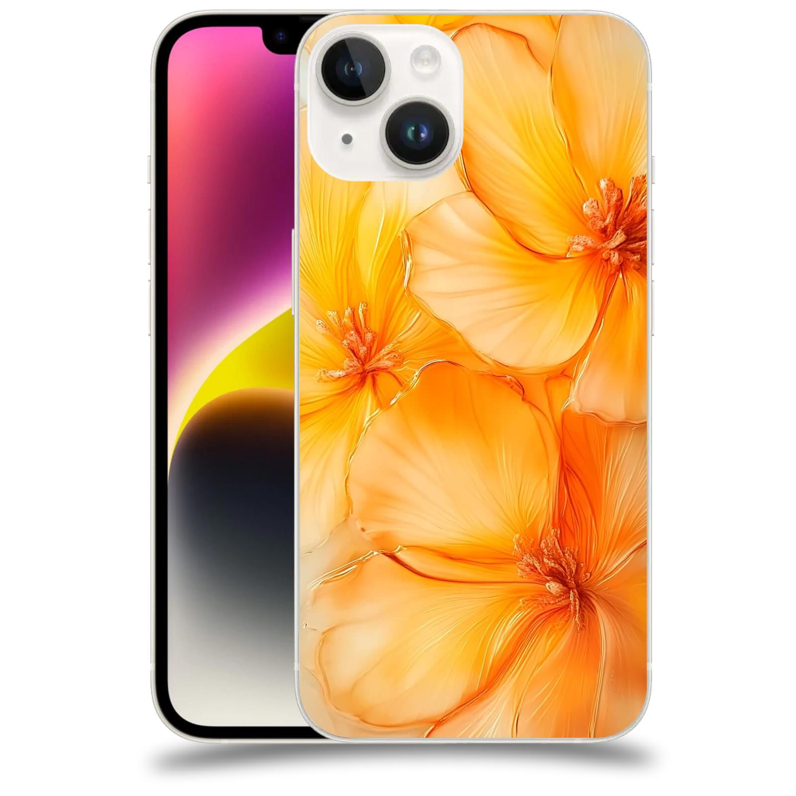 ACOVER Kryt na mobil Apple iPhone 14 - Jantarová něžnost