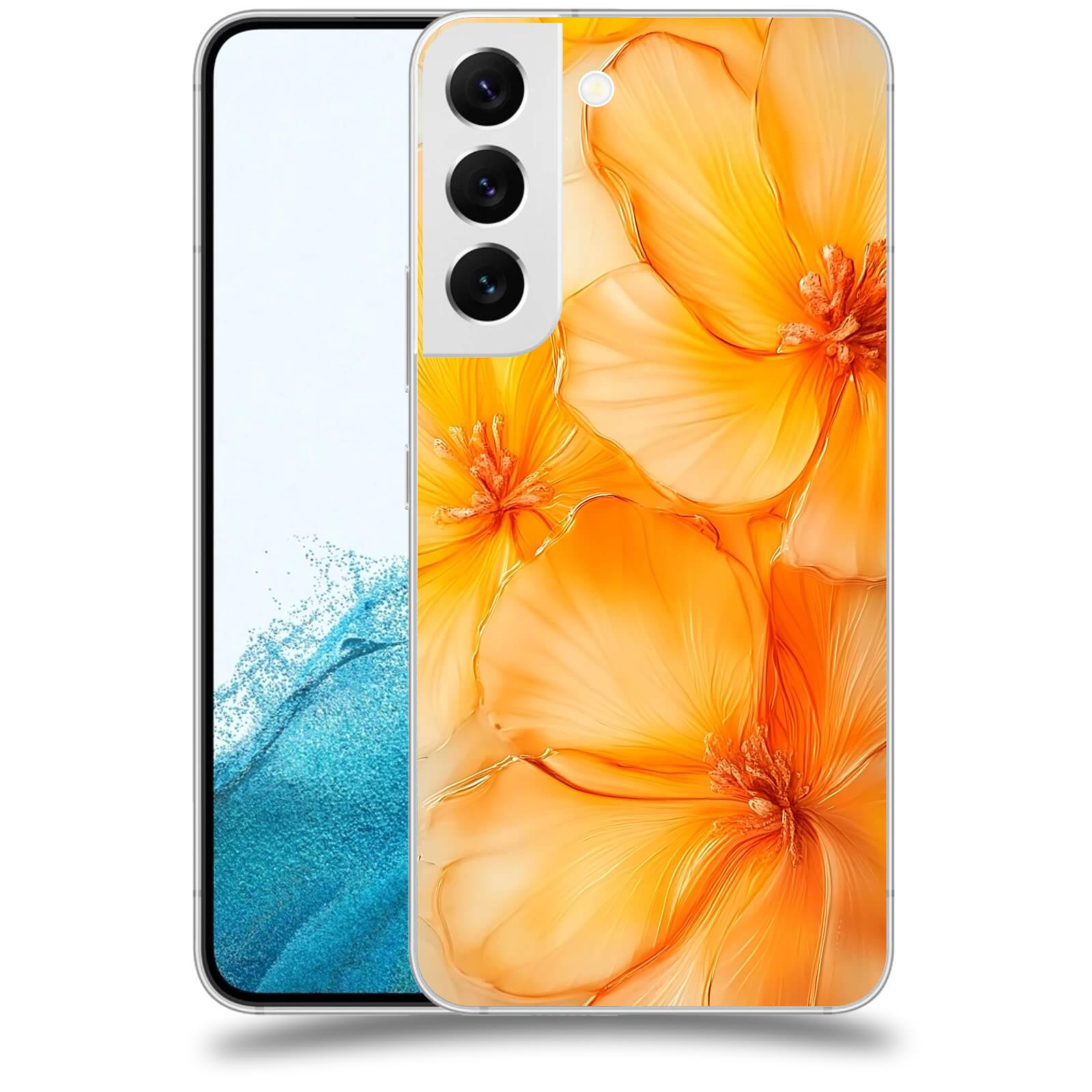 ACOVER Kryt na mobil Samsung Galaxy S22 5G - Jantarová něžnost