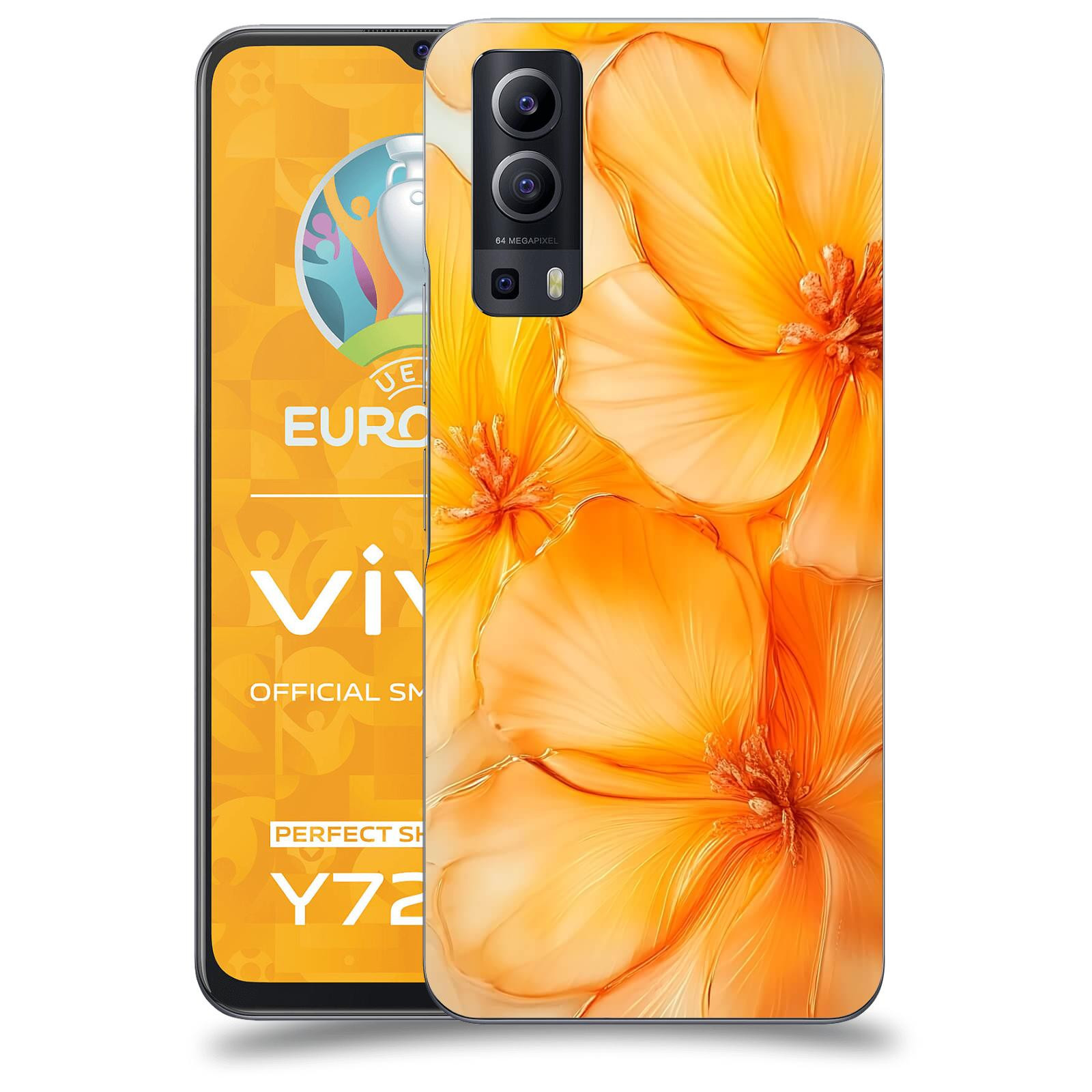 ACOVER Kryt na mobil Vivo Y72 5G - Jantarová něžnost