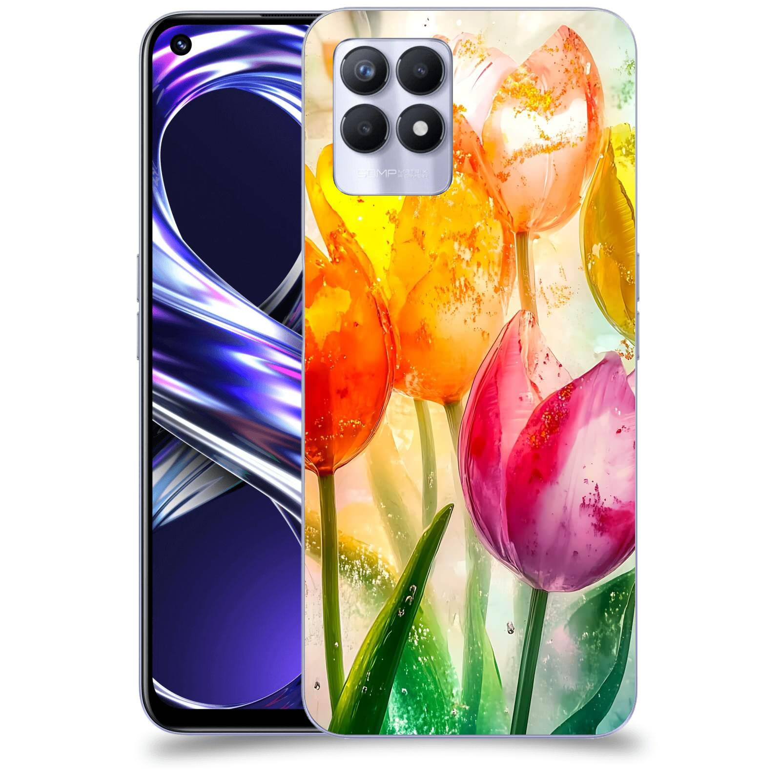 ACOVER Kryt na mobil Realme 8i - Jarní vášeň